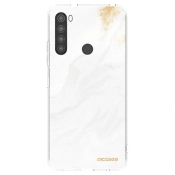 Picasee silikonový průhledný obal pro Xiaomi Redmi Note 8 - Bílá