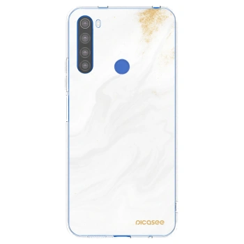 Picasee silikonový průhledný obal pro Xiaomi Redmi Note 8T - Bílá