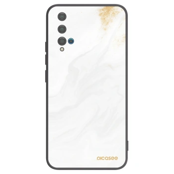 Picasee silikonový černý obal pro Huawei Nova 5T - Bílá