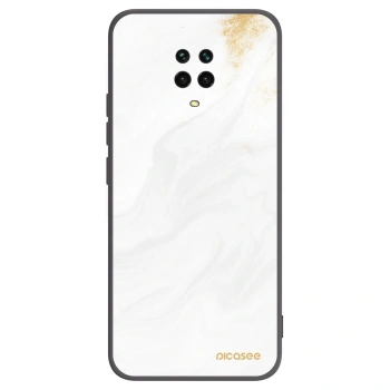 Picasee silikonový černý obal pro Xiaomi Redmi Note 9 Pro - Bílá