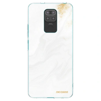 Picasee silikonový černý obal pro Xiaomi Redmi Note 9 - Bílá