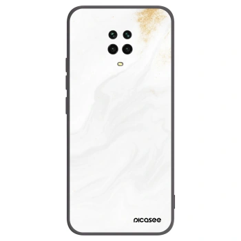Picasee silikonový černý obal pro Xiaomi Redmi Note 9S - Bílá
