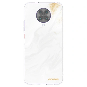 Picasee silikonový průhledný obal pro Xiaomi Poco F2 Pro - Bílá
