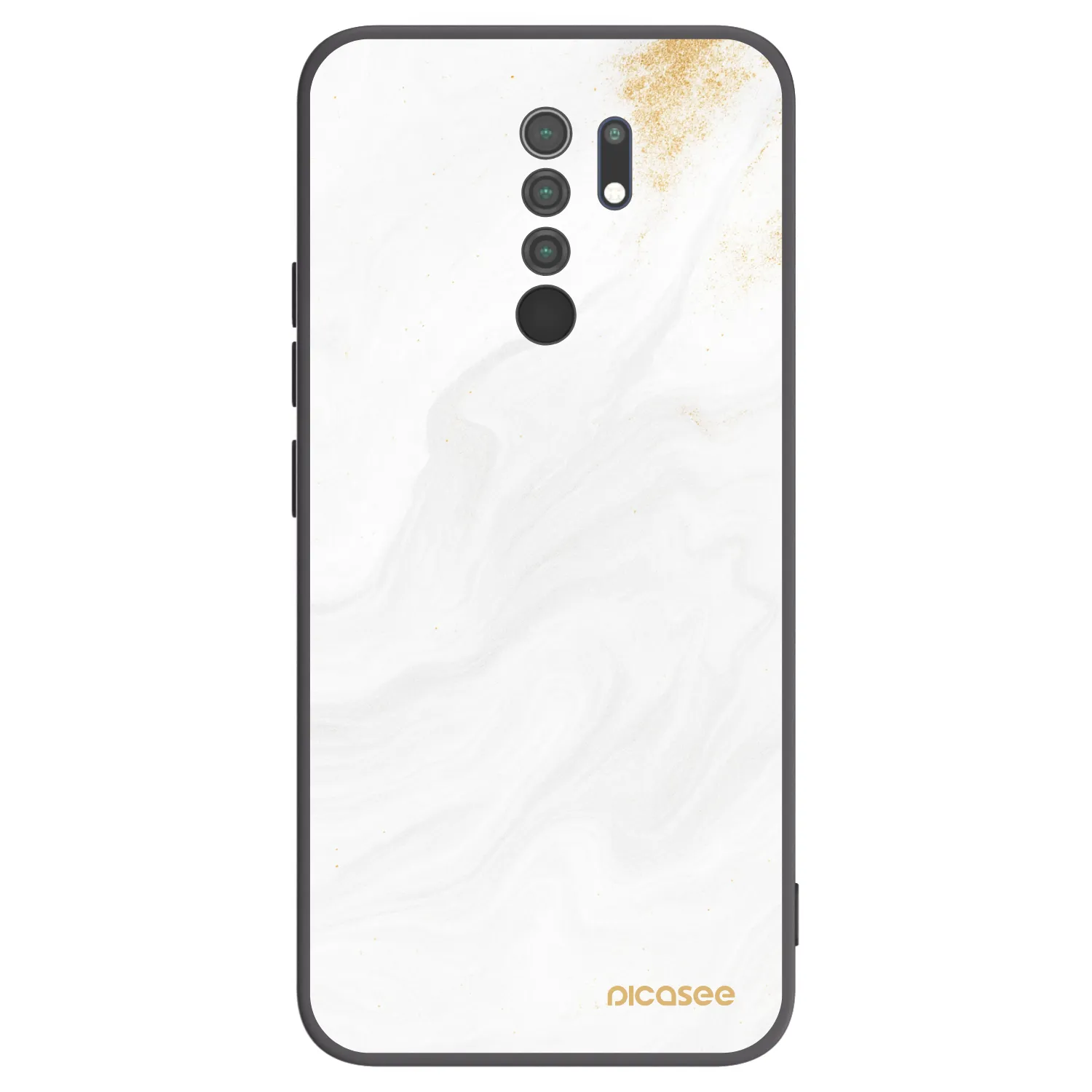 Picasee silikonový černý obal pro Xiaomi Redmi 9 - Bílá