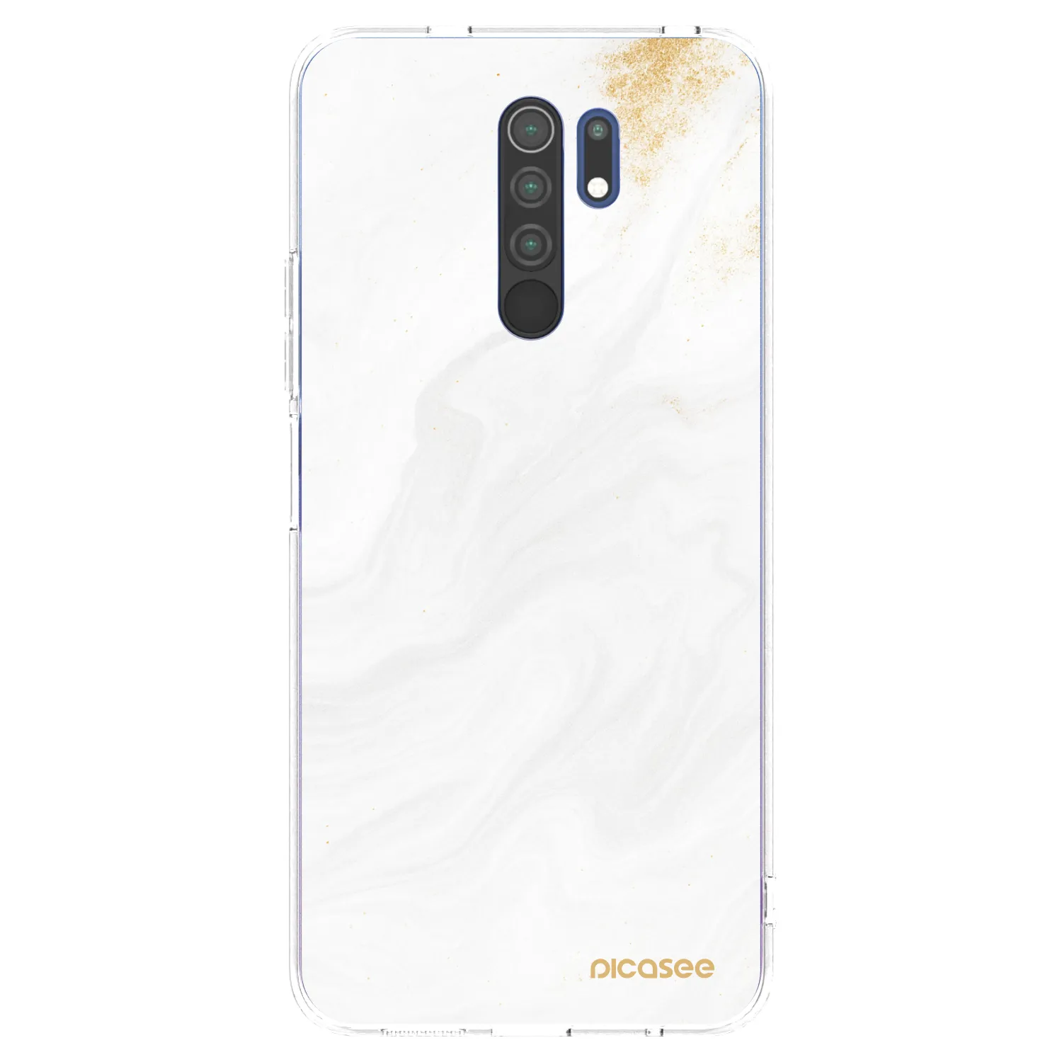 Picasee silikonový průhledný obal pro Xiaomi Redmi 9 - Bílá