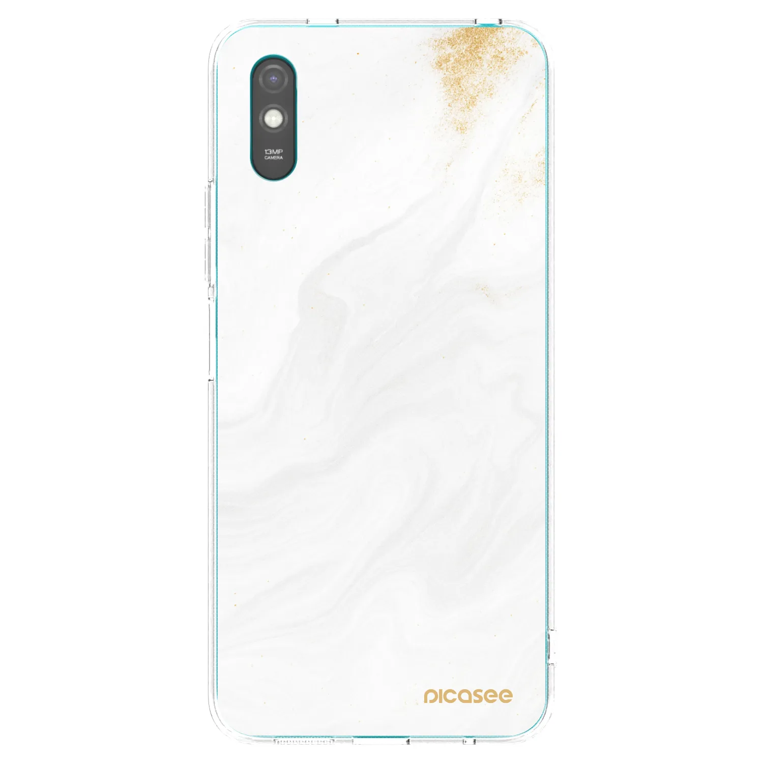 Picasee silikonový průhledný obal pro Xiaomi Redmi 9A - Bílá