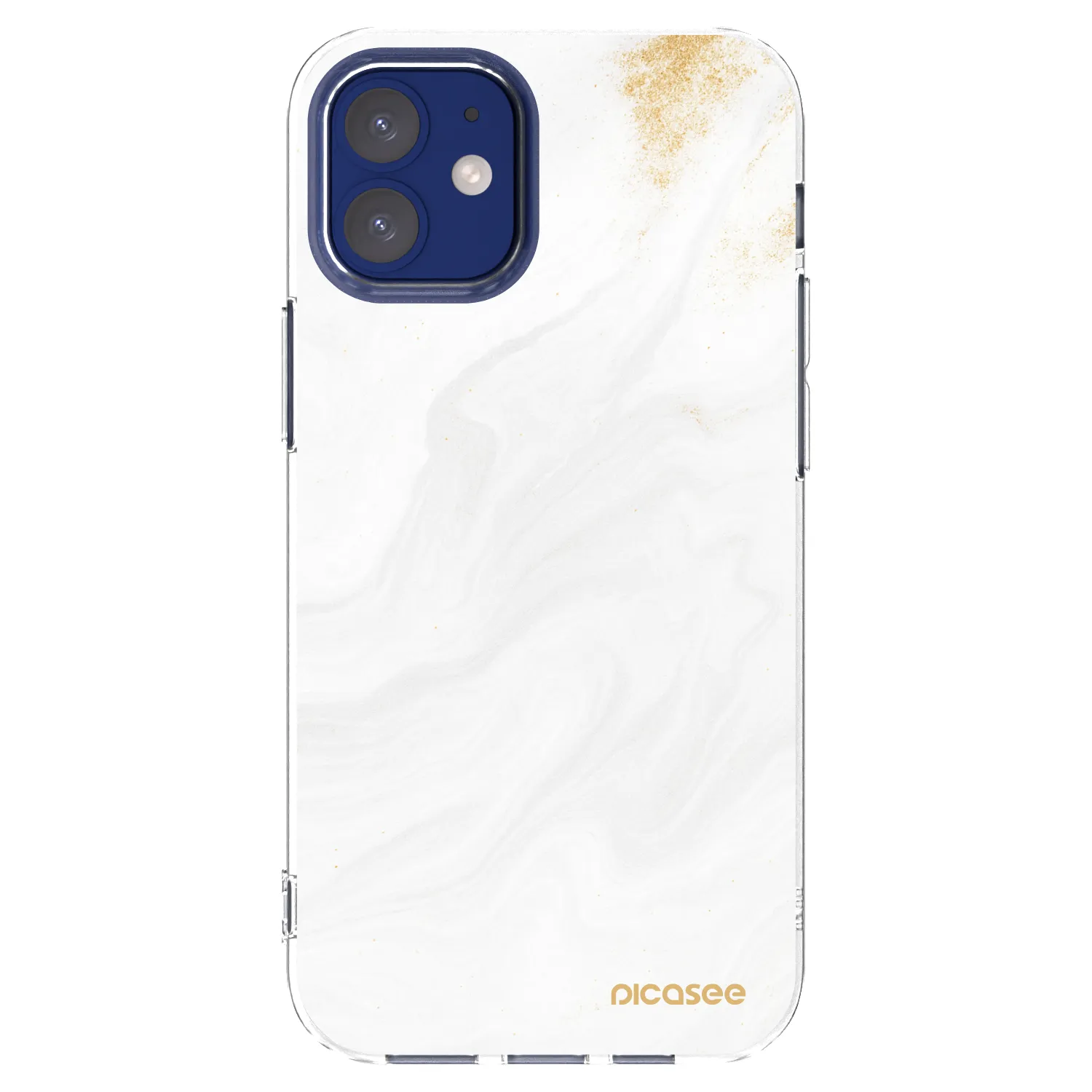 Picasee silikonový průhledný obal pro Apple iPhone 12 mini - Bílá