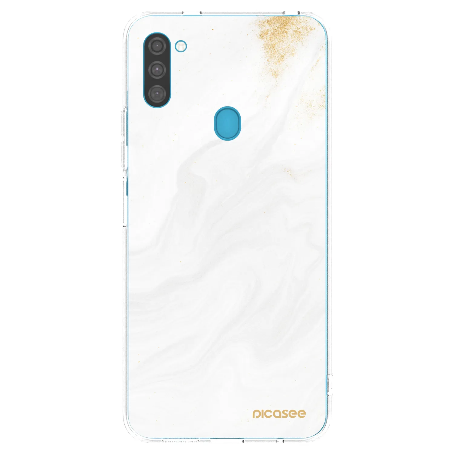 Picasee silikonový průhledný obal pro Samsung Galaxy M11 - Bílá