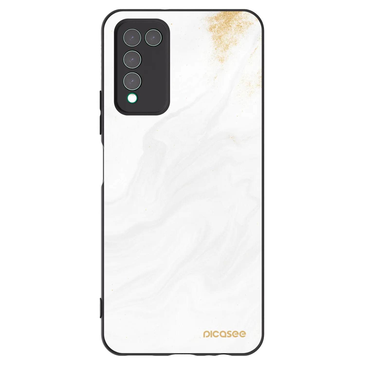 Picasee silikonový černý obal pro Honor 10X Lite - Bílá