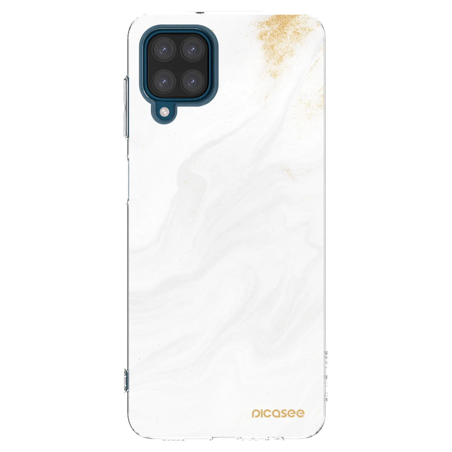 Picasee silikonový průhledný obal pro Samsung Galaxy A12 A125F - Bílá