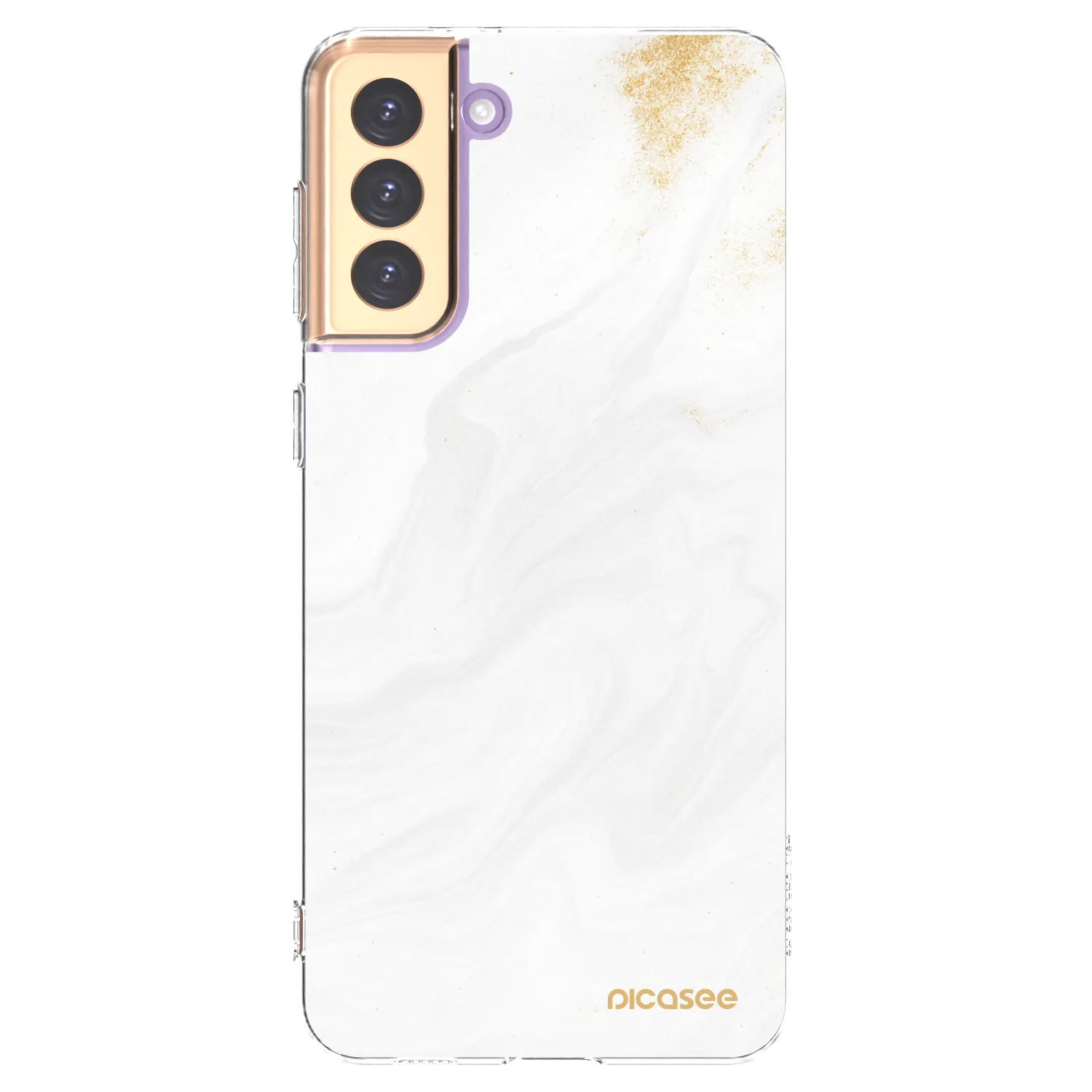 Picasee silikonový průhledný obal pro Samsung Galaxy S21+ 5G G996F - Bílá