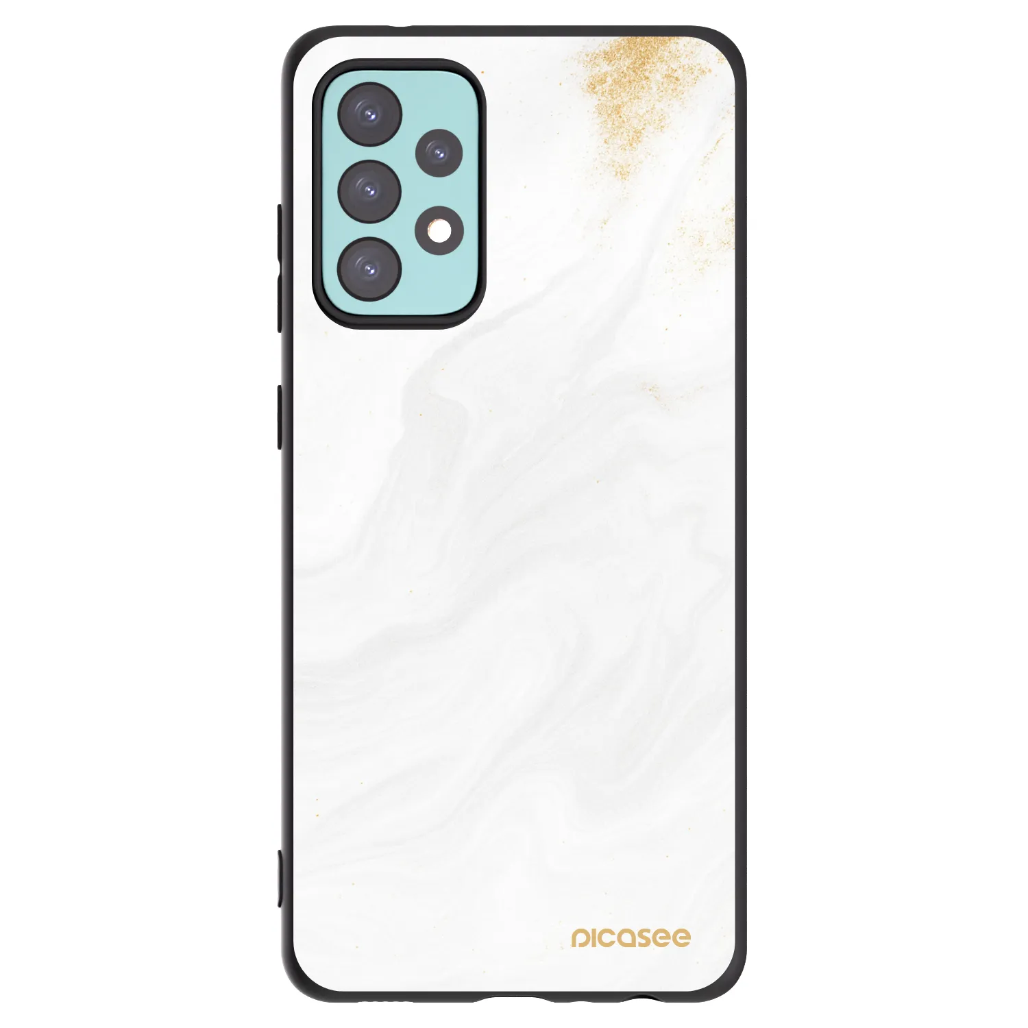 Picasee silikonový černý obal pro Samsung Galaxy A72 A725F - Bílá