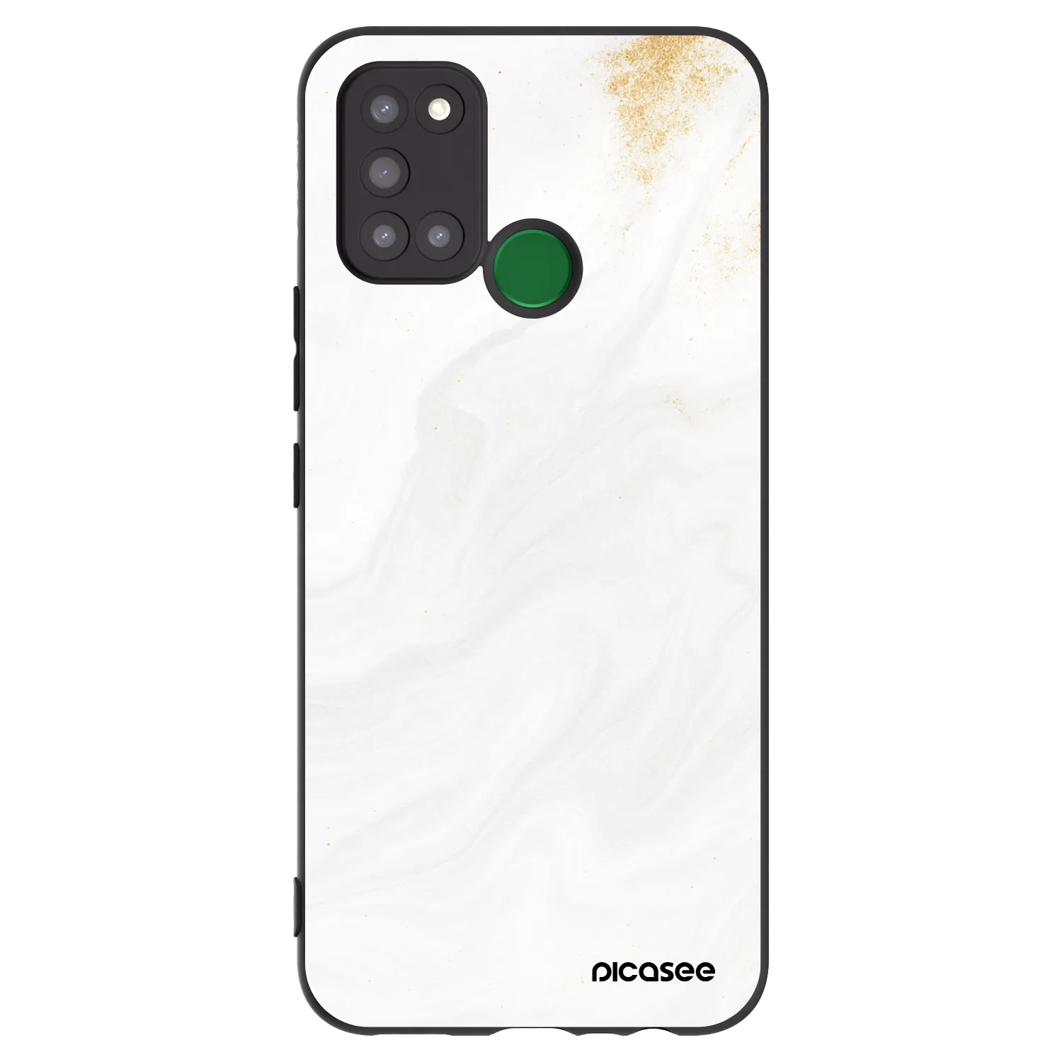 Picasee silikonový černý obal pro Realme 7i - Bílá