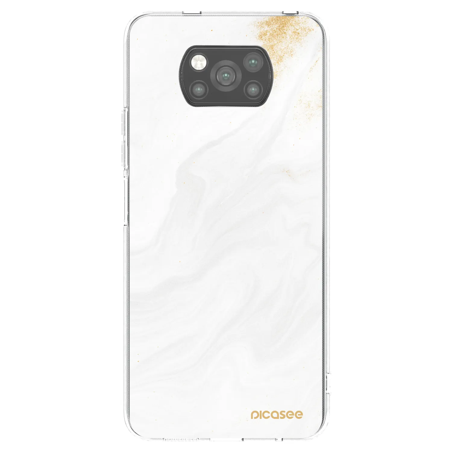 Picasee silikonový černý obal pro Xiaomi Poco X3 Pro - Bílá
