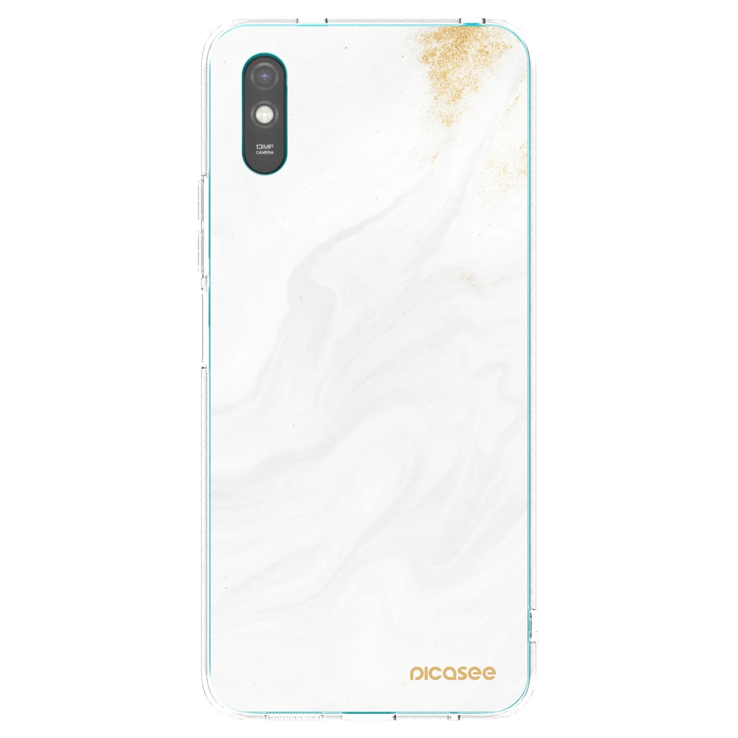 Picasee silikonový průhledný obal pro Xiaomi Redmi 9AT - Bílá