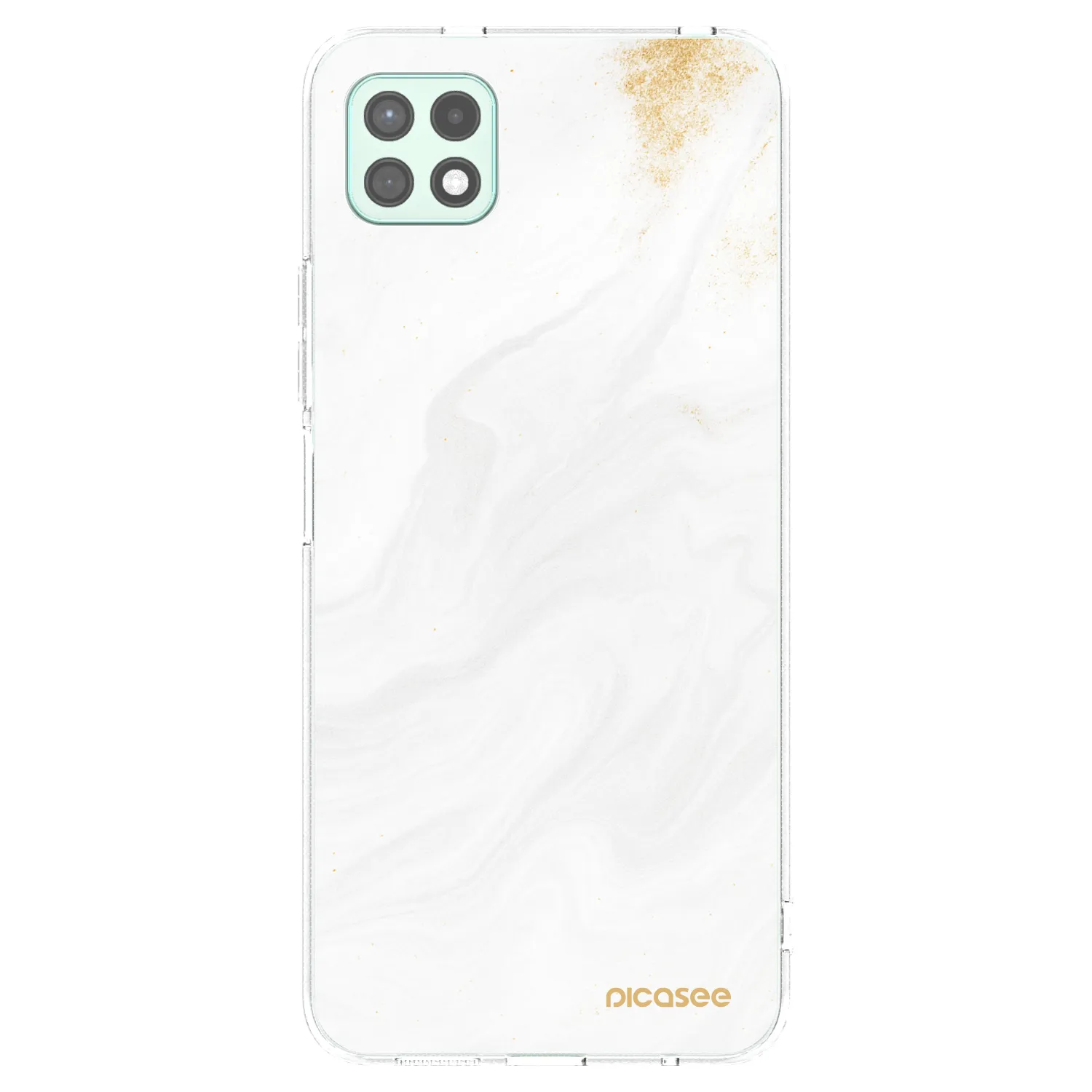 Picasee silikonový průhledný obal pro Samsung Galaxy A22 A226B 5G - Bílá