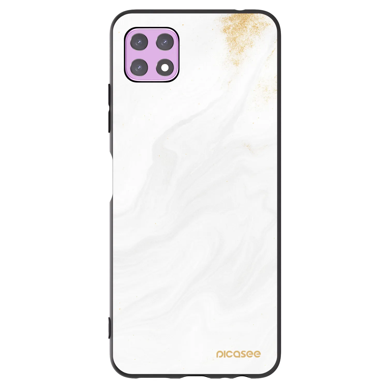 Picasee silikonový černý obal pro Samsung Galaxy A22 A226B 5G - Bílá