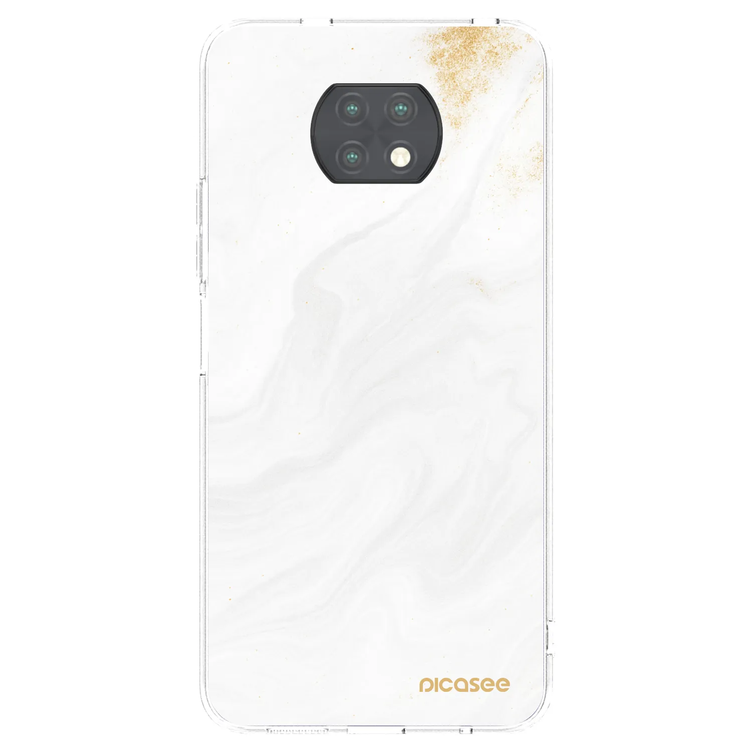 Picasee silikonový průhledný obal pro Xiaomi Redmi Note 9T - Bílá