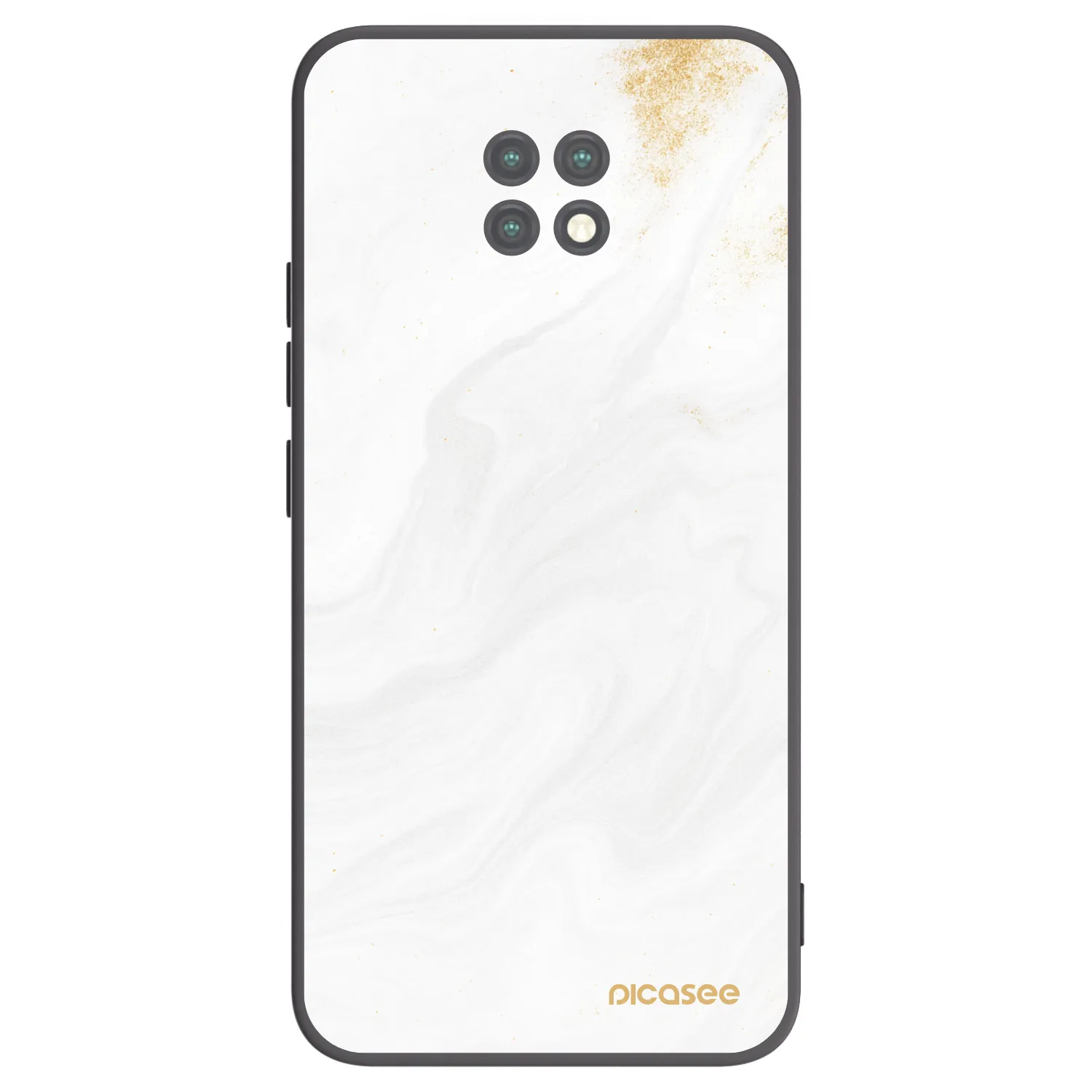Picasee silikonový černý obal pro Xiaomi Redmi Note 9T - Bílá