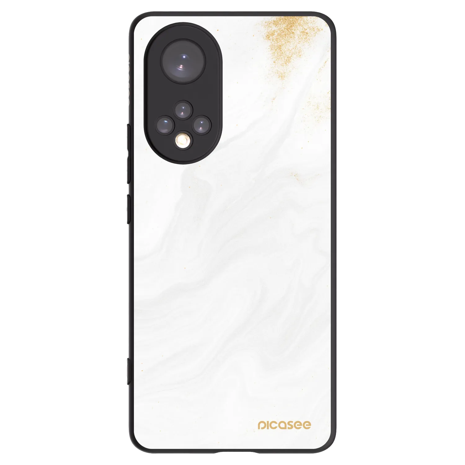 Picasee silikonový černý obal pro Honor 50 5G - Bílá