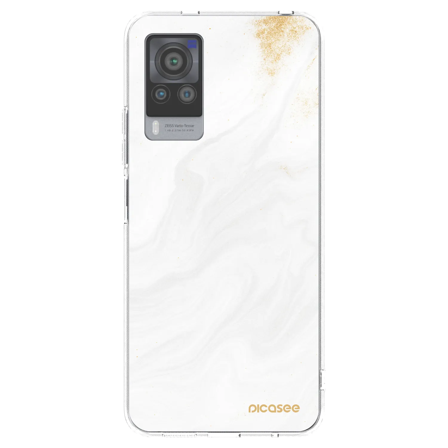 Picasee silikonový průhledný obal pro Vivo X60 Pro 5G - Bílá