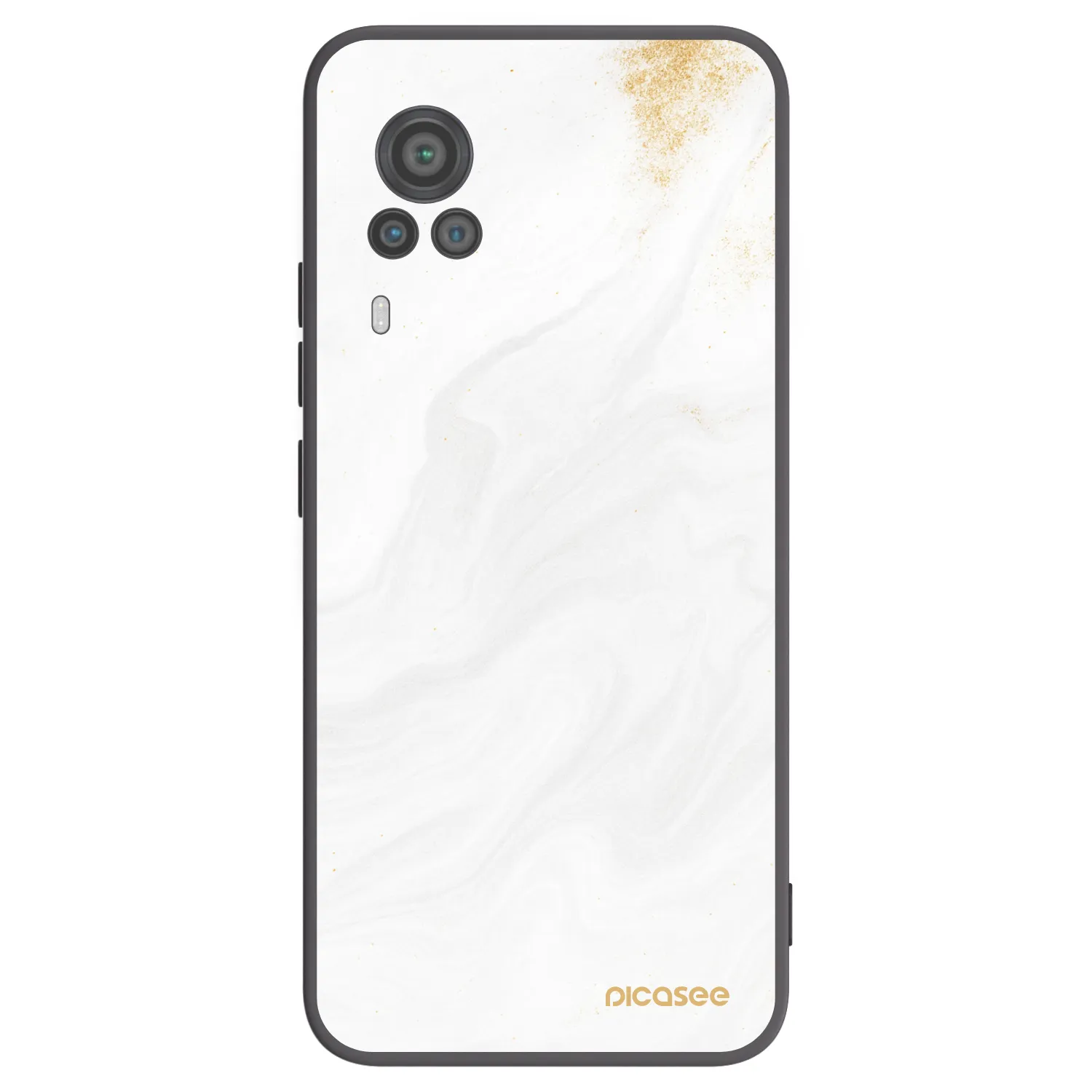 Picasee silikonový černý obal pro Vivo X60 Pro 5G - Bílá