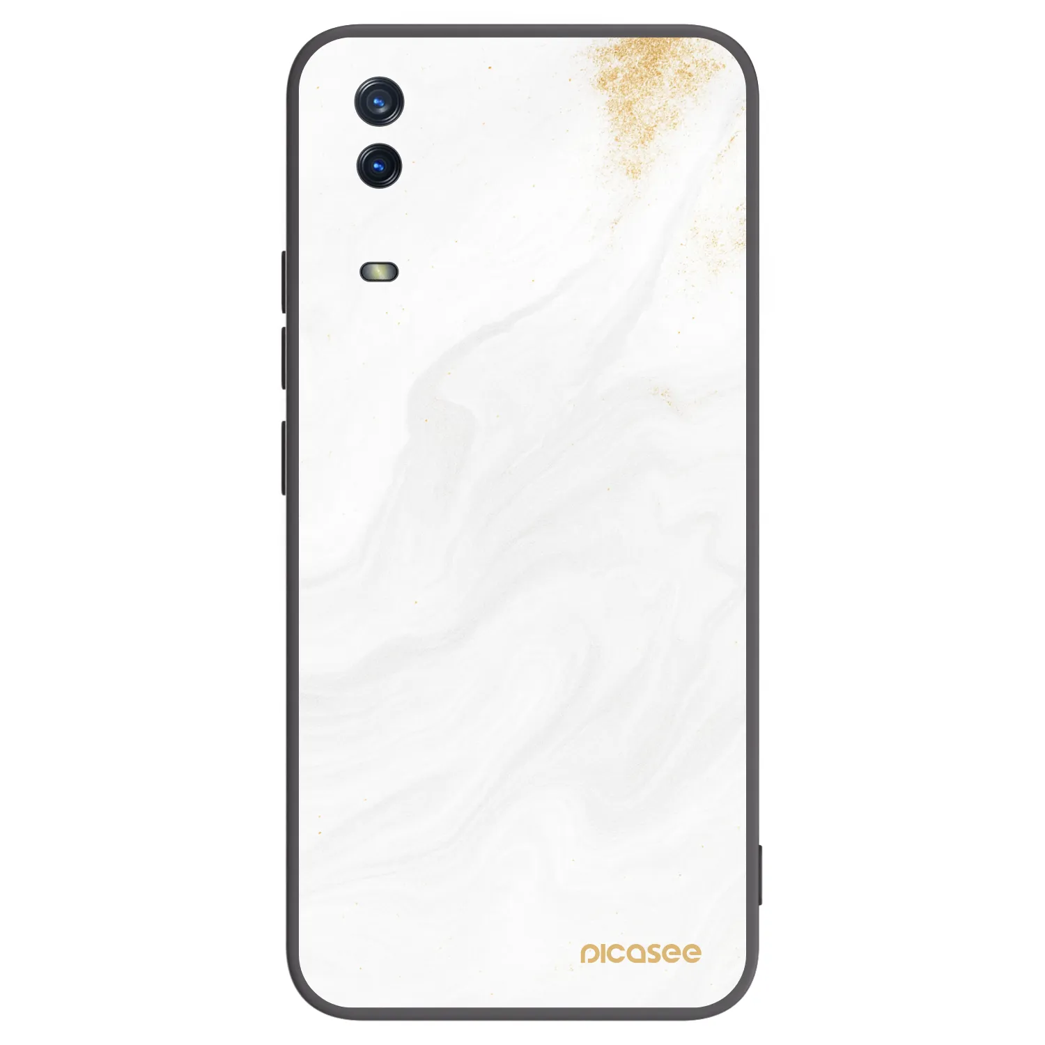Picasee silikonový černý obal pro Vivo Y11s - Bílá