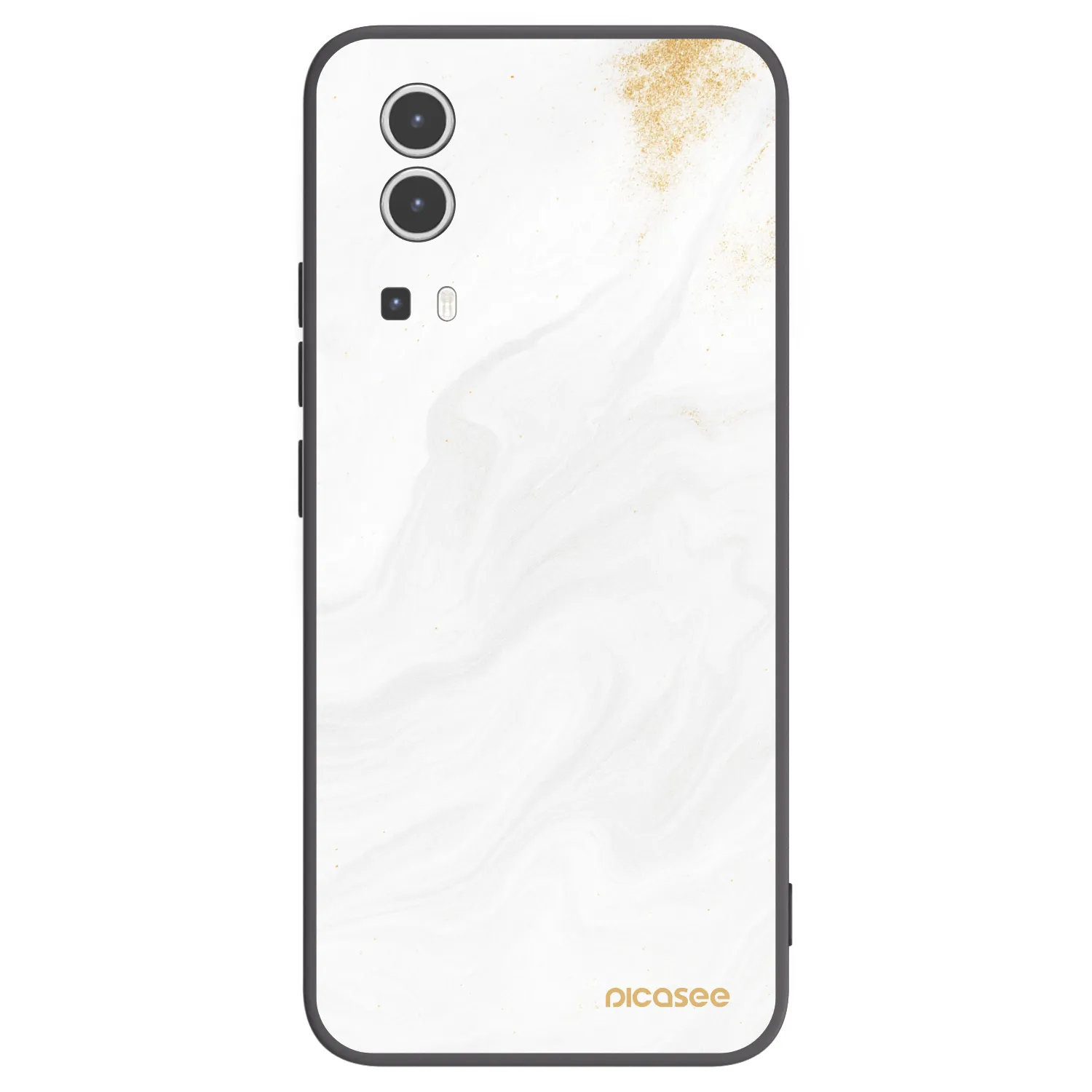 Picasee silikonový černý obal pro Vivo Y72 5G - Bílá
