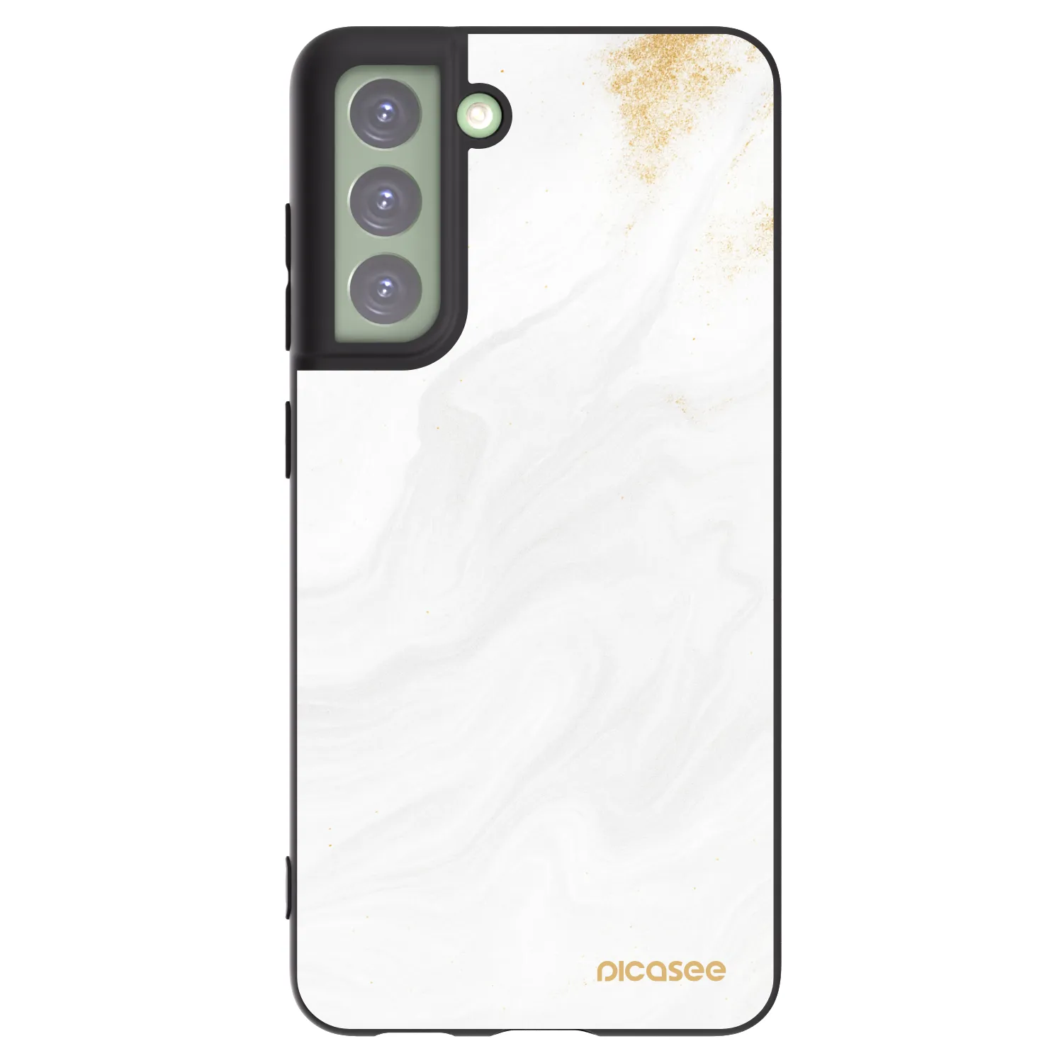 Picasee silikonový černý obal pro Samsung Galaxy S21 FE 5G - Bílá