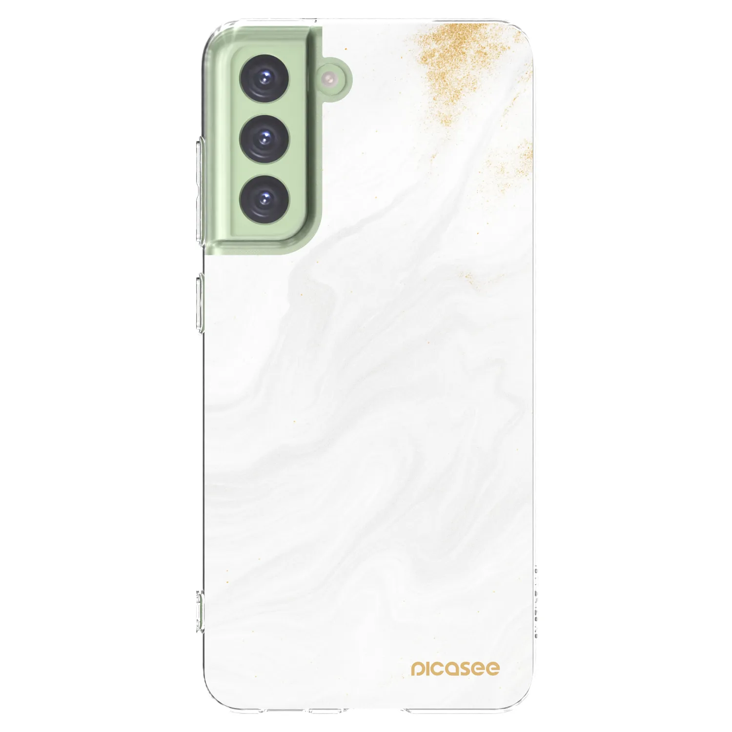 Picasee silikonový průhledný obal pro Samsung Galaxy S21 FE 5G - Bílá