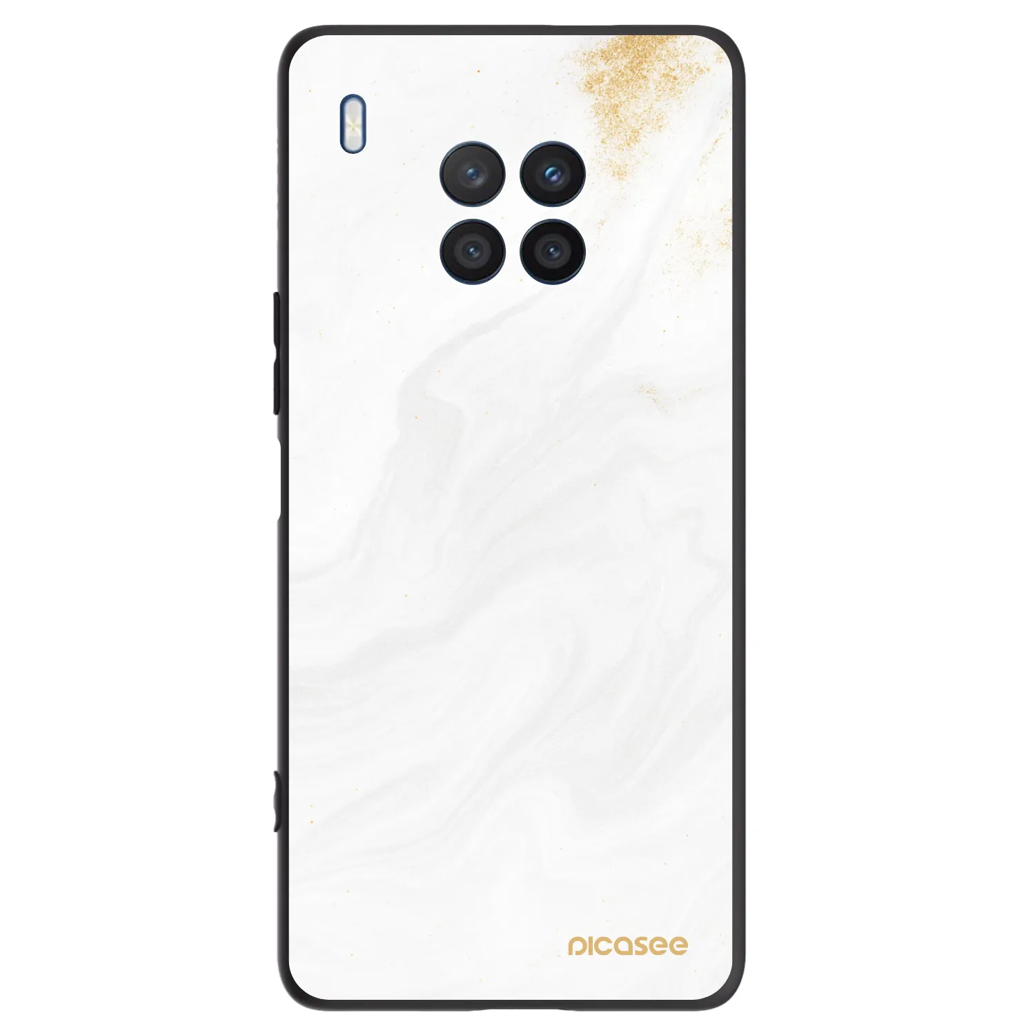 Picasee silikonový černý obal pro Honor 50 Lite - Bílá