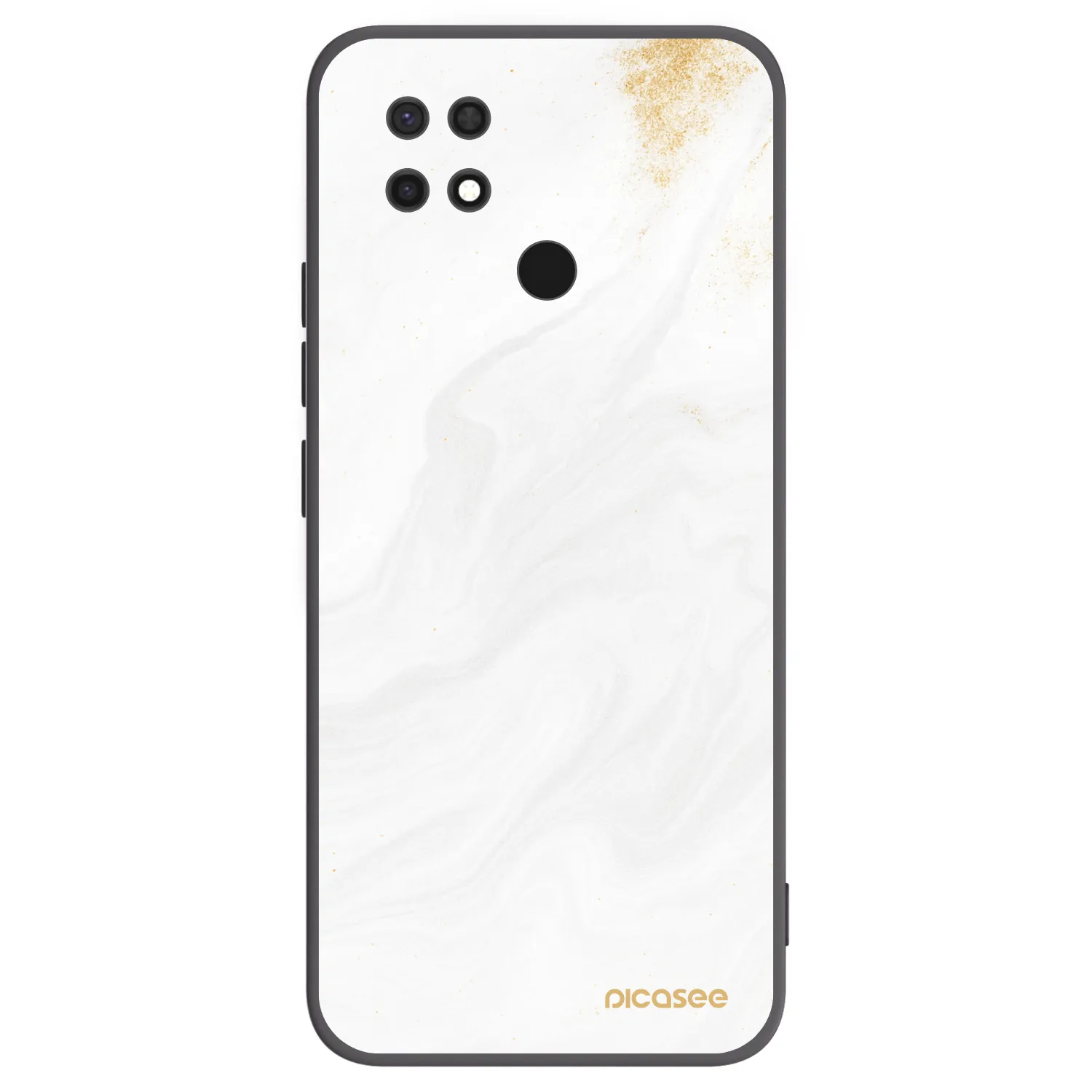 Picasee silikonový černý obal pro Xiaomi Redmi 10C - Bílá