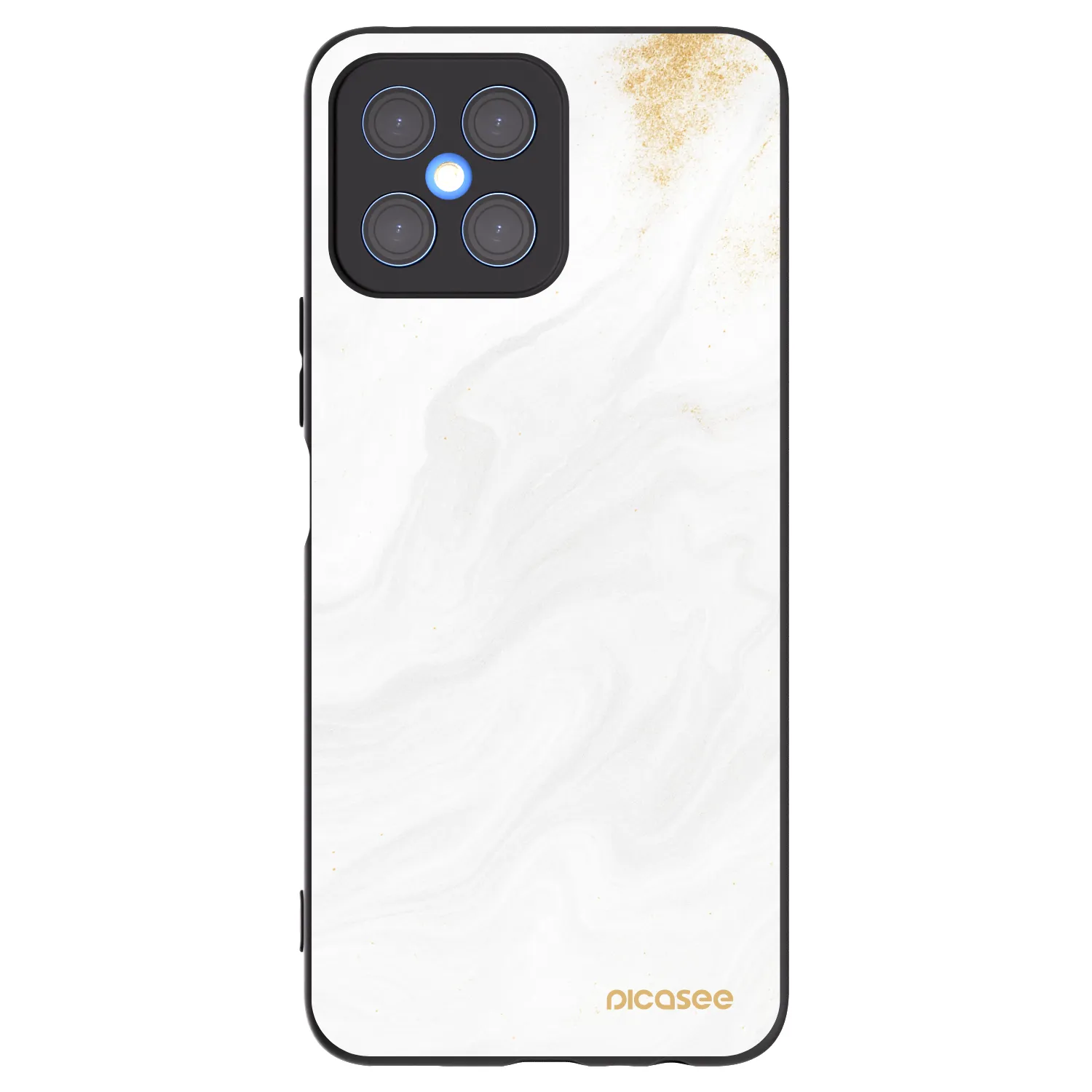 Picasee silikonový černý obal pro Honor X8 4G - Bílá