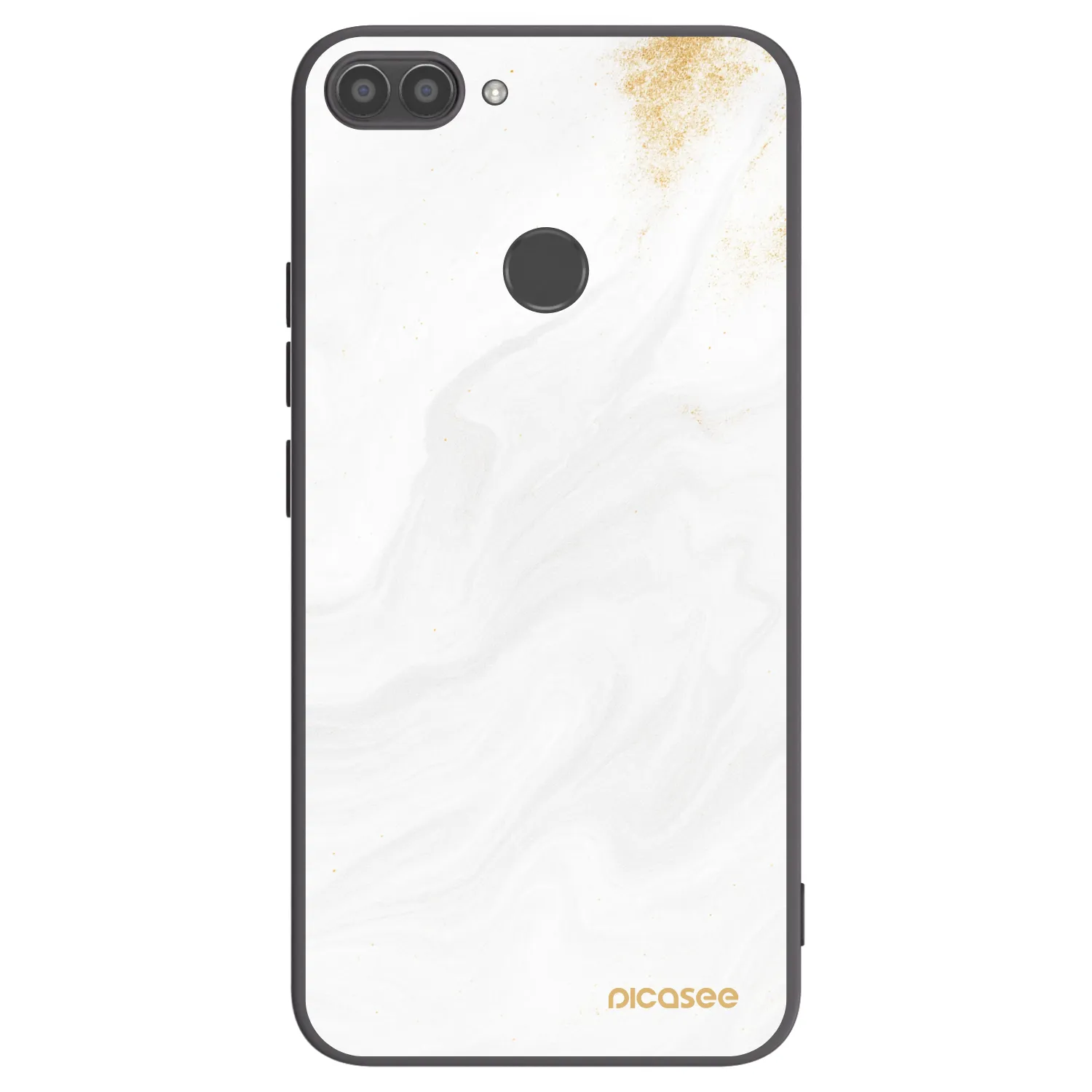 Picasee silikonový černý obal pro Huawei P Smart - Bílá