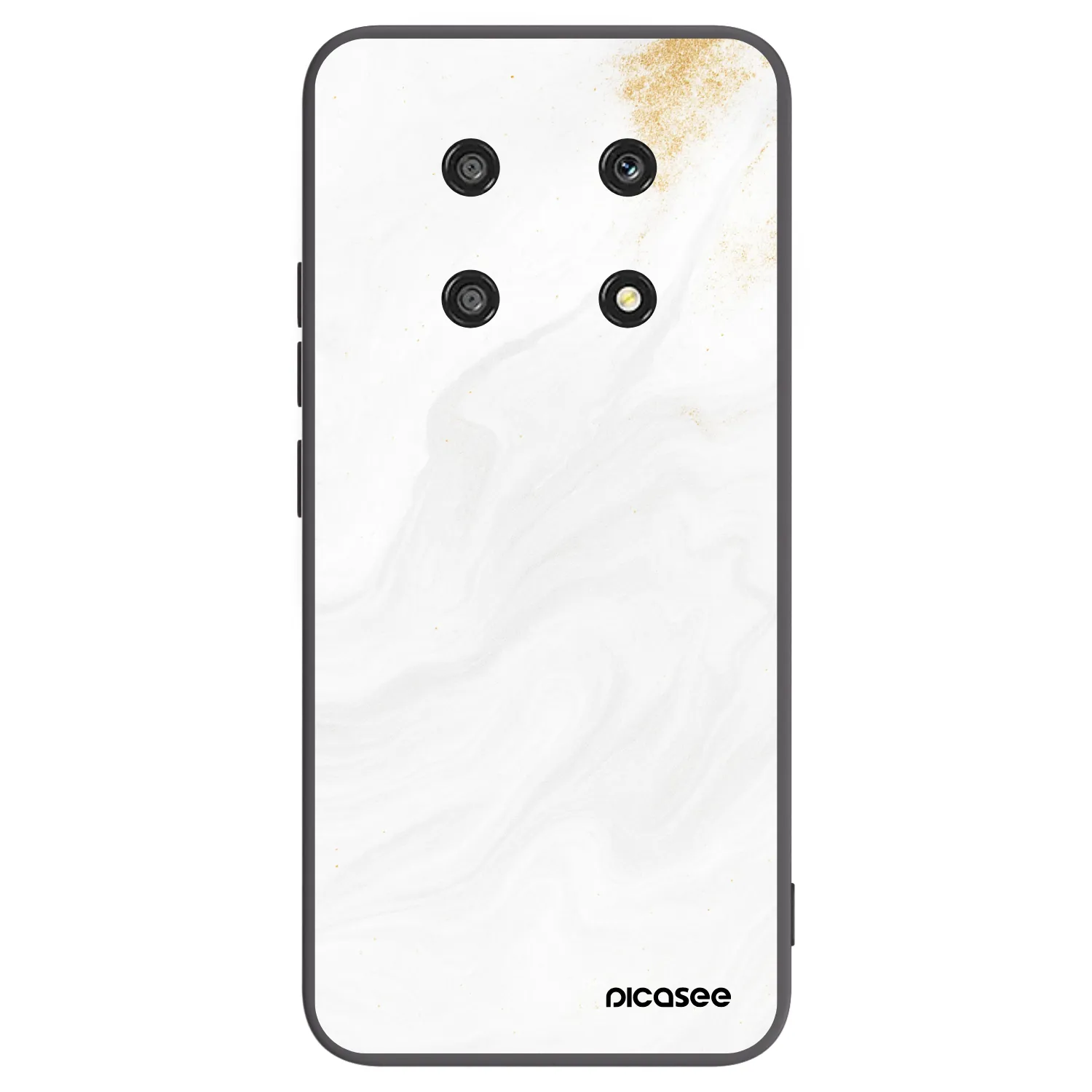 Picasee silikonový černý obal pro Honor Magic4 Lite 5G - Bílá