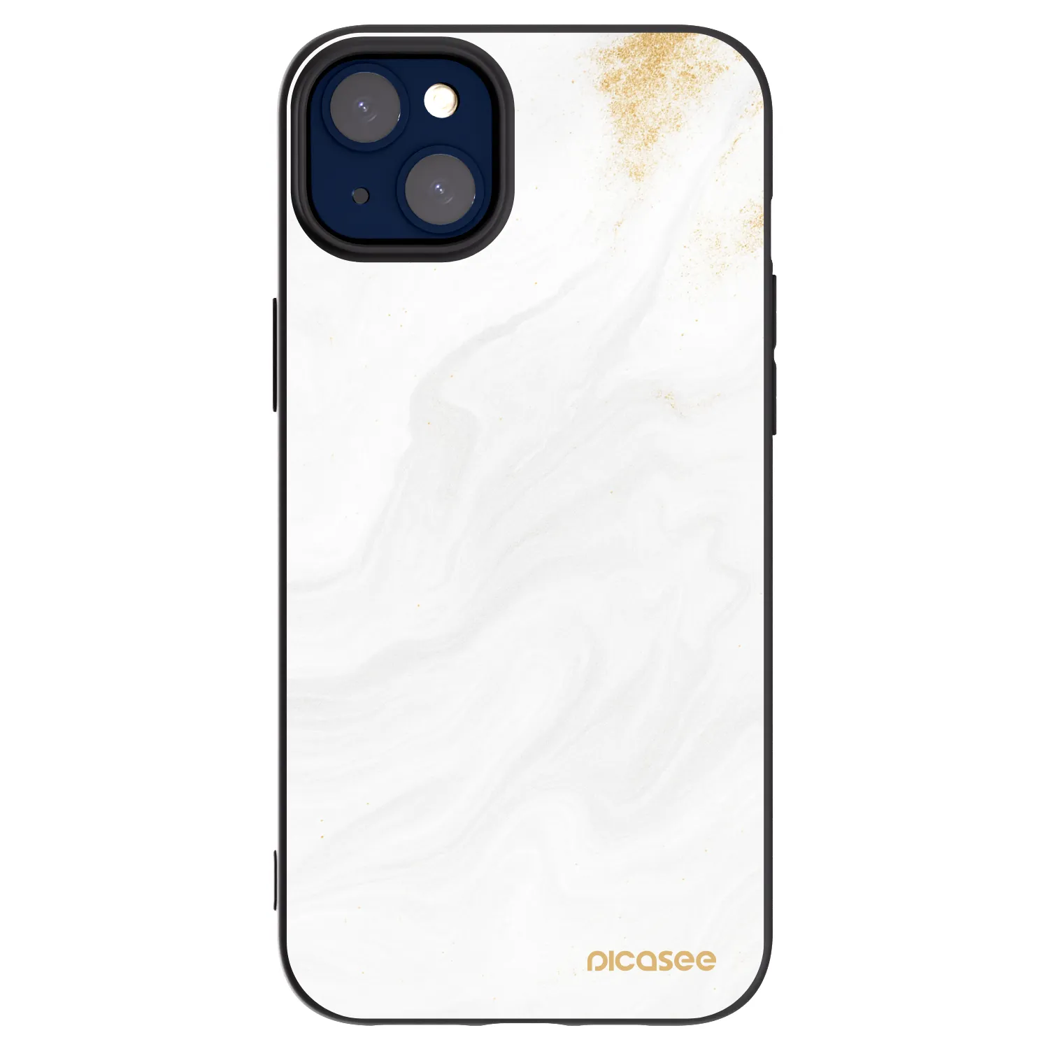 Picasee silikonový černý obal pro Apple iPhone 14 Plus - Bílá