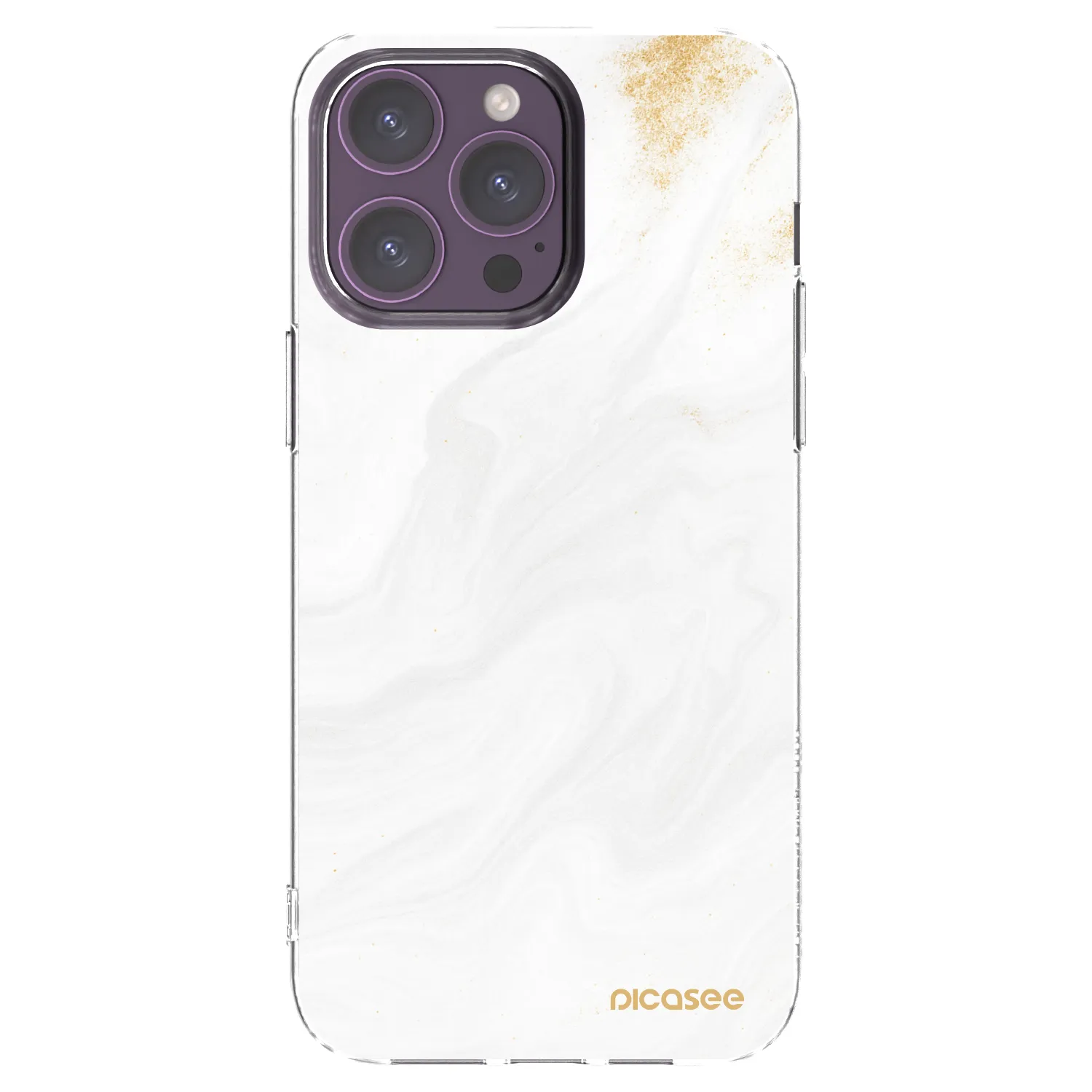 Picasee silikonový průhledný obal pro Apple iPhone 14 Pro Max - Bílá