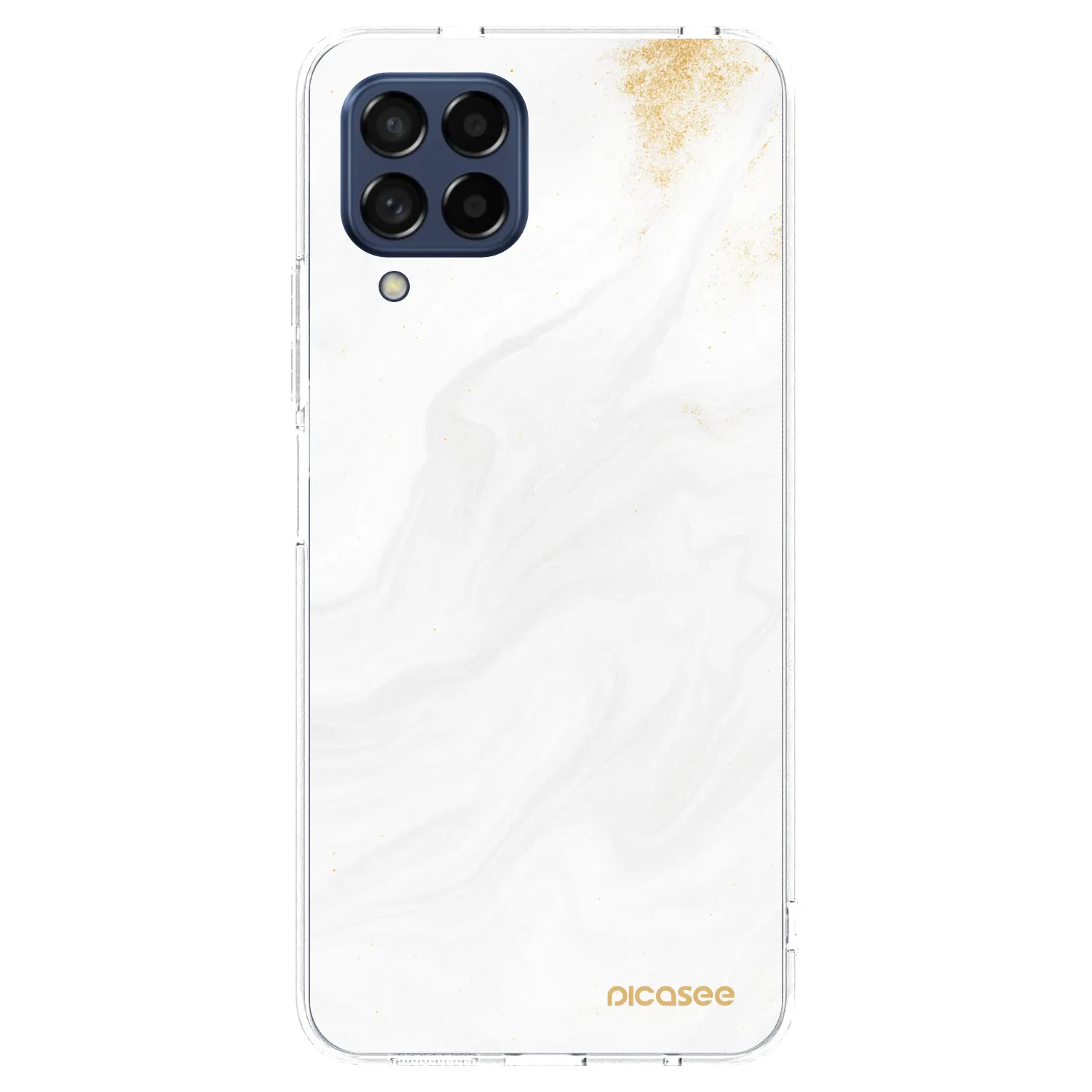 Picasee silikonový průhledný obal pro Samsung Galaxy M53 5G - Bílá