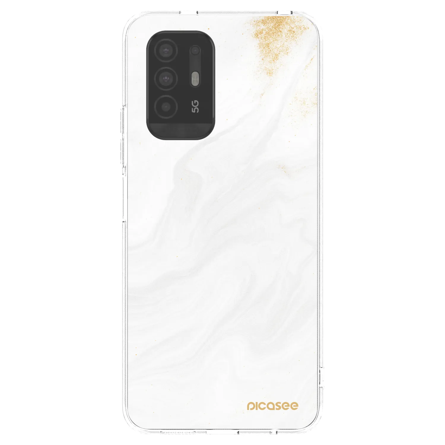 Picasee silikonový průhledný obal pro OPPO A94 5G - Bílá