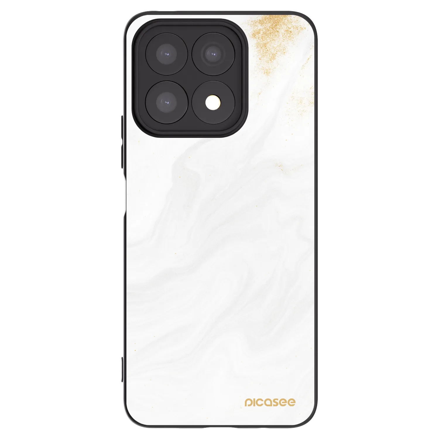 Picasee silikonový černý obal pro Honor X8a - Bílá