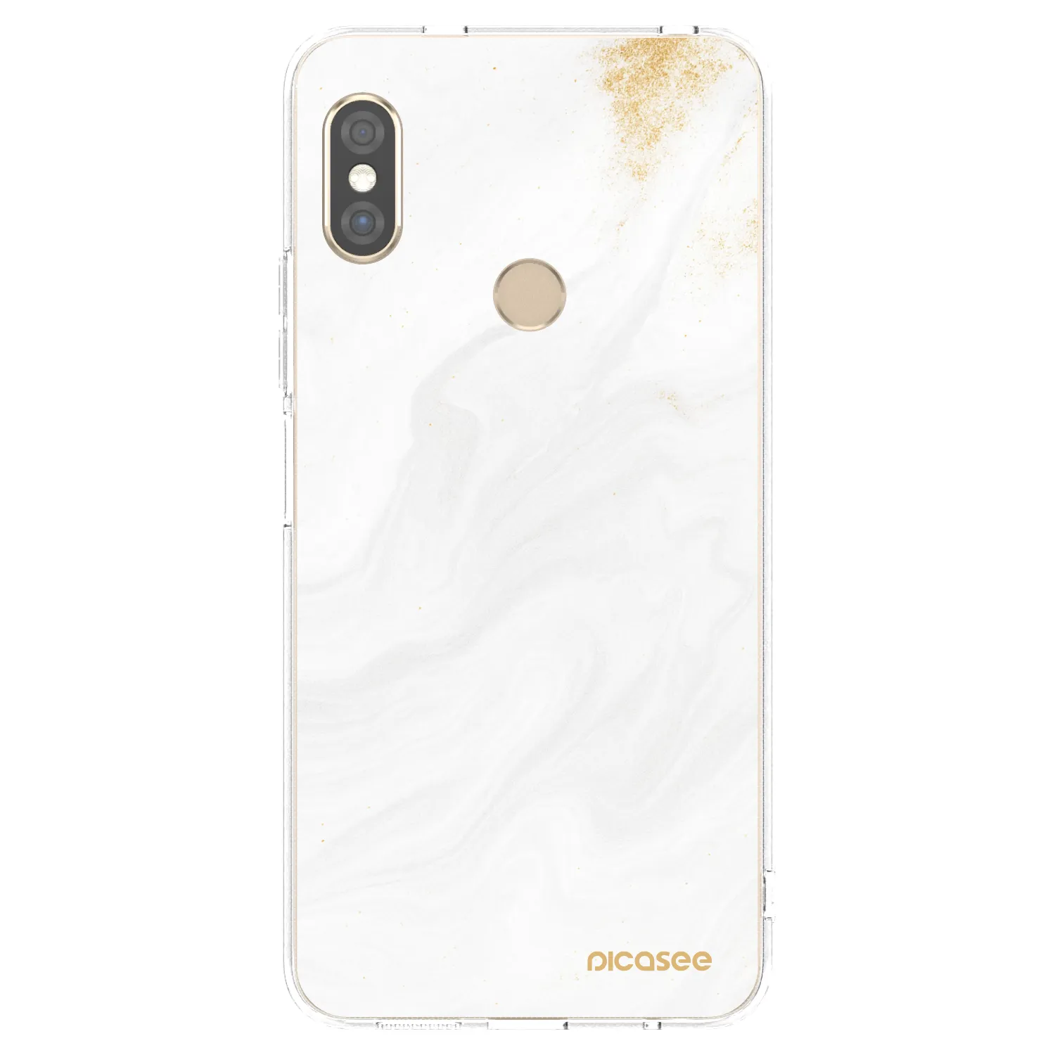 Picasee silikonový průhledný obal pro Xiaomi Redmi Note 5 Global - Bílá