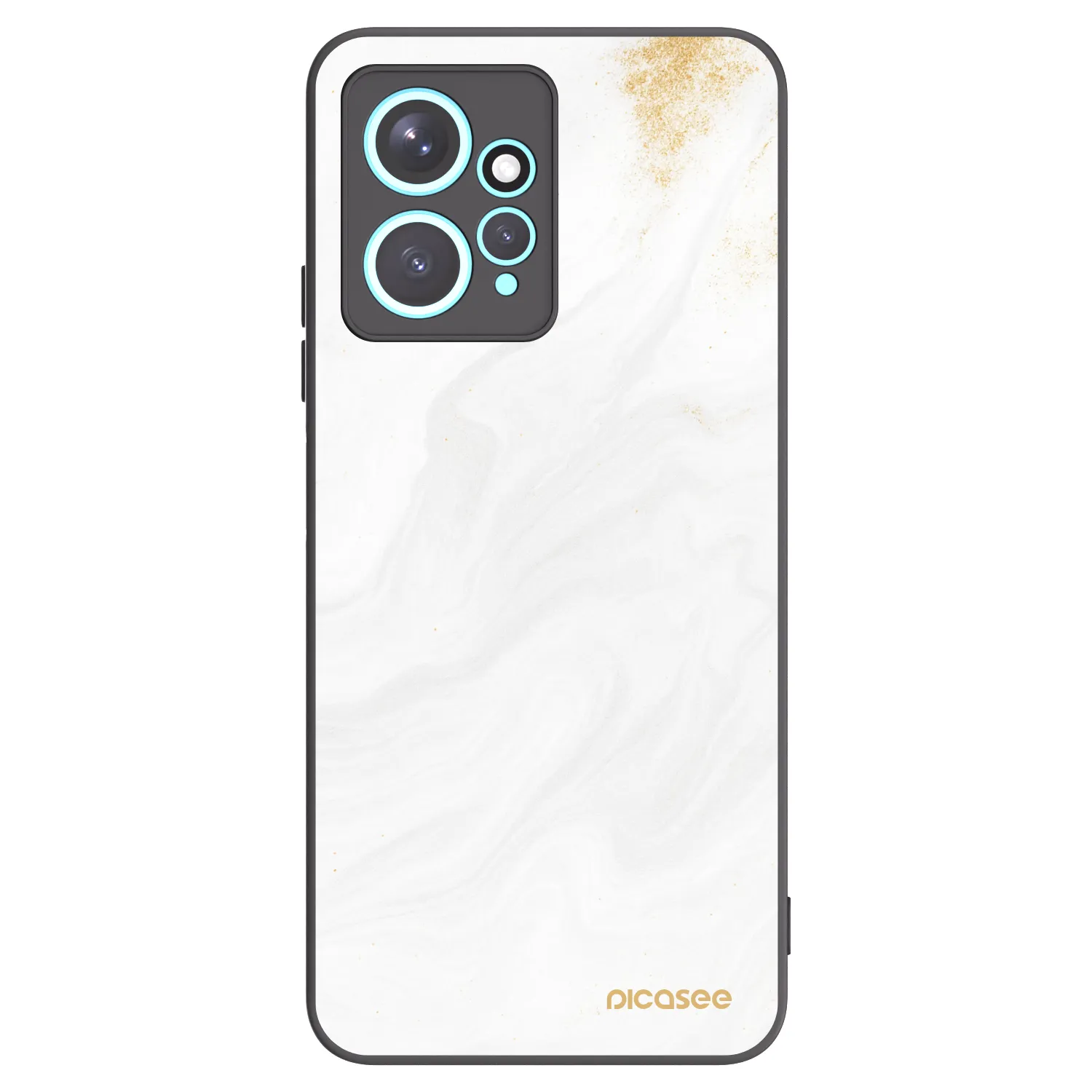 Picasee silikonový černý obal pro Xiaomi Redmi Note 12 4G - Bílá