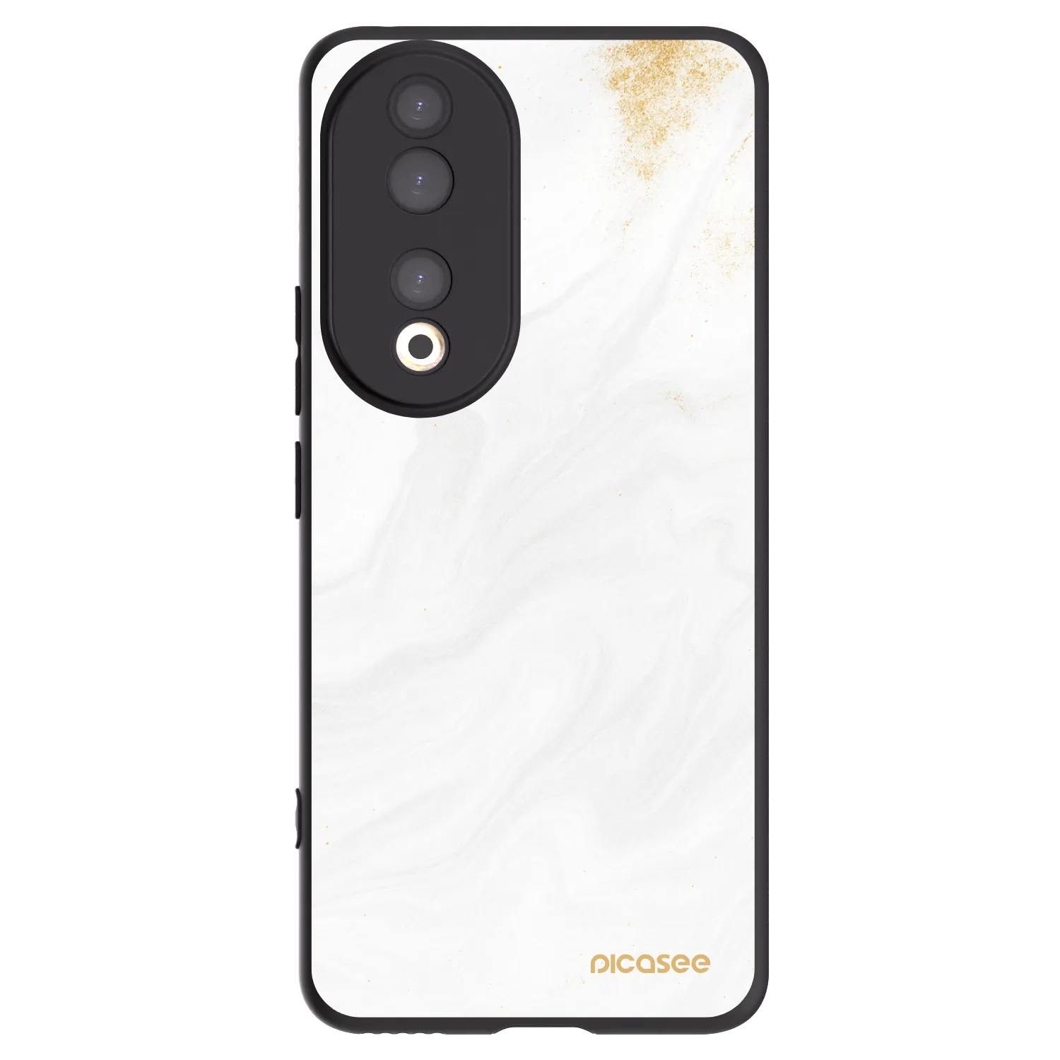 Picasee silikonový černý obal pro Honor 90 5G - Bílá