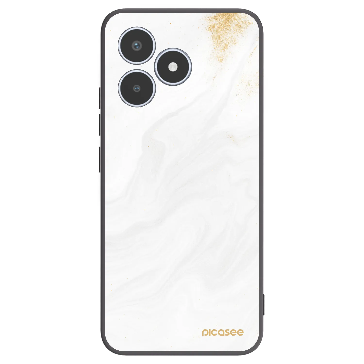 Picasee silikonový černý obal pro Realme C53 - Bílá