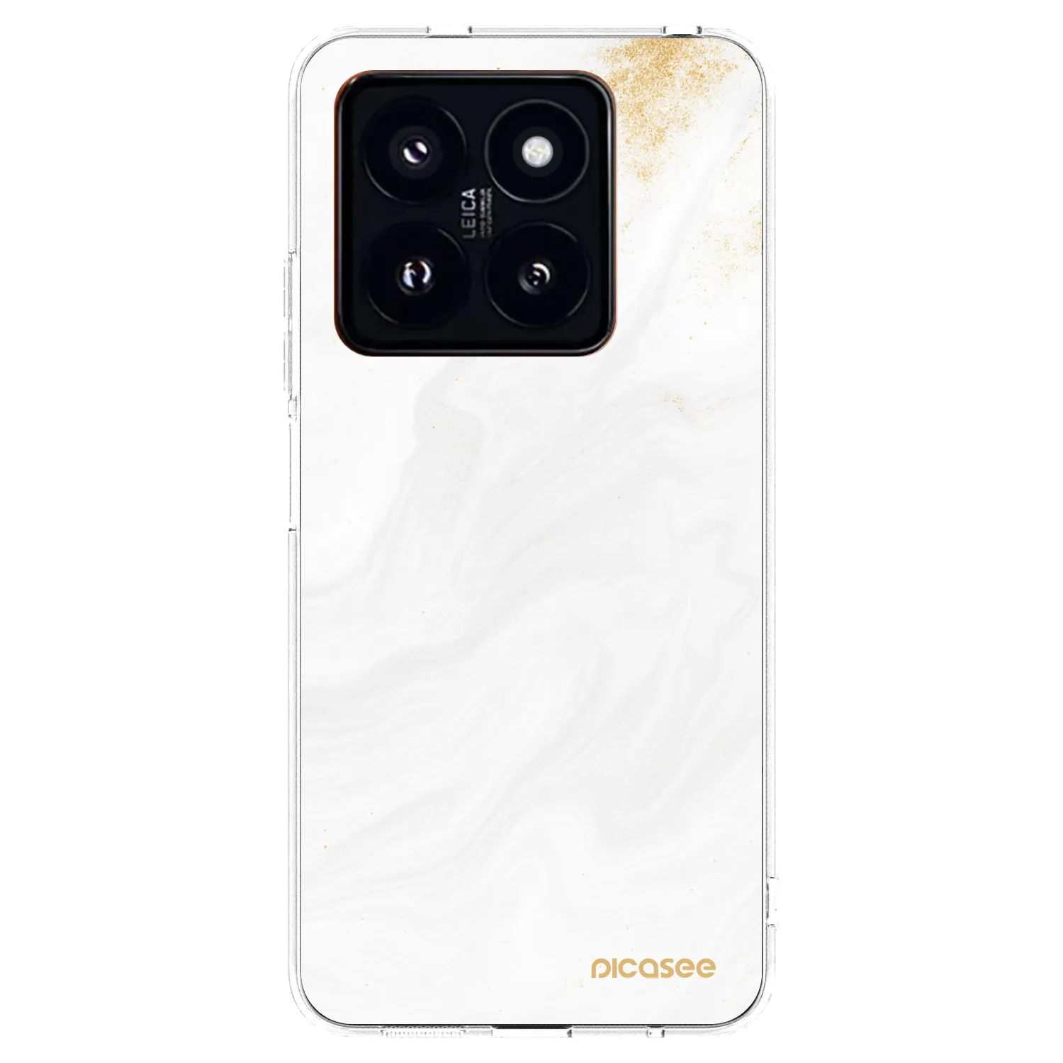 Picasee silikonový průhledný obal pro Xiaomi 14 Pro - Bílá