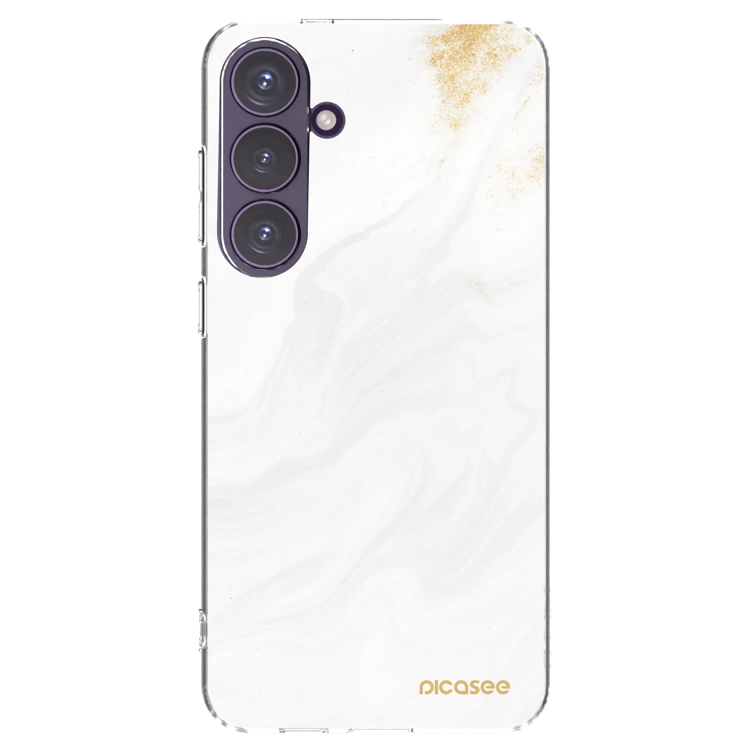 Picasee silikonový průhledný obal pro Samsung Galaxy S24+ S926B 5G - Bílá