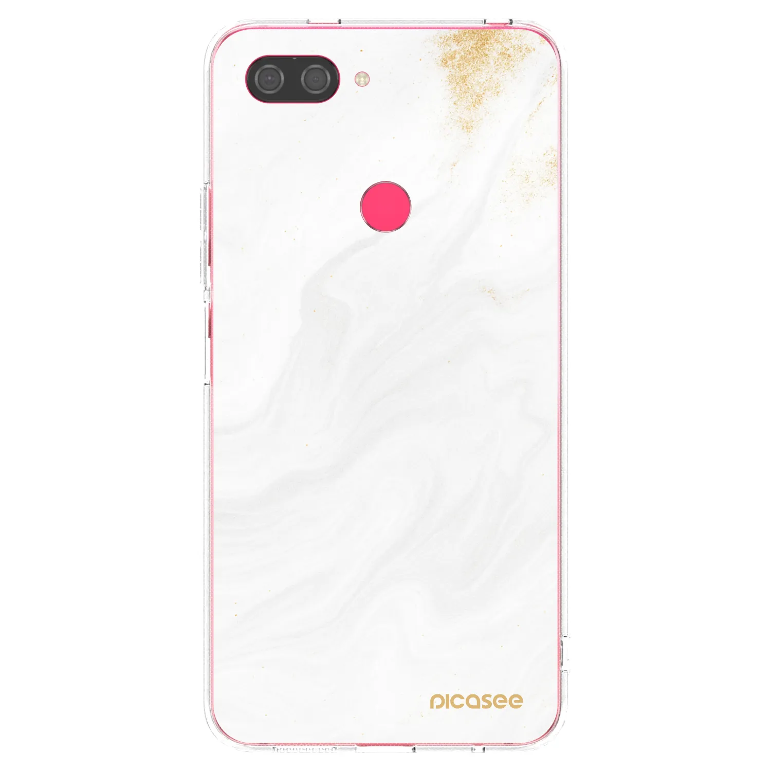 Picasee silikonový průhledný obal pro Xiaomi Mi 8 Lite - Bílá