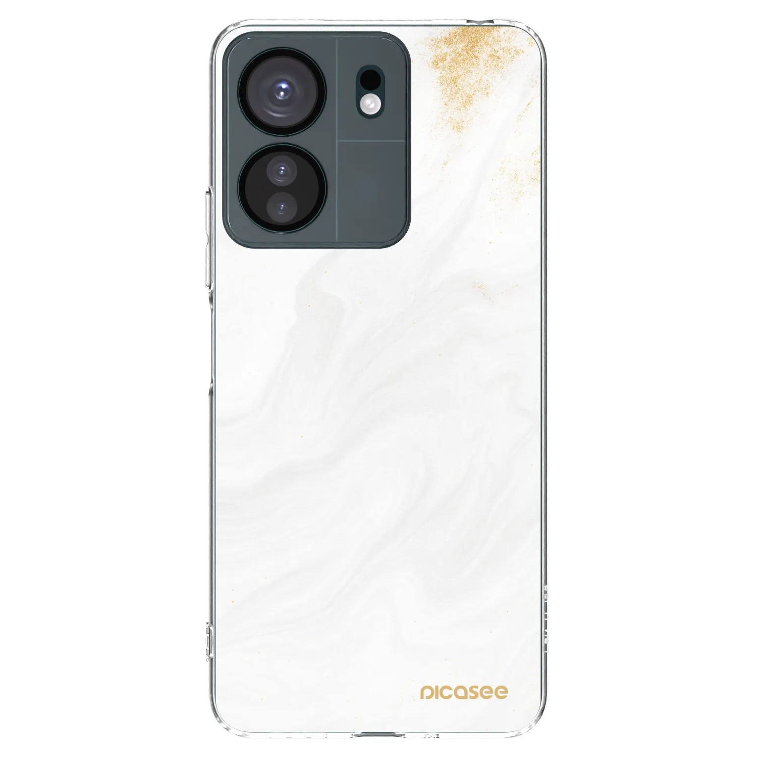 Picasee silikonový průhledný obal pro Xiaomi Redmi 13C 4G - Bílá