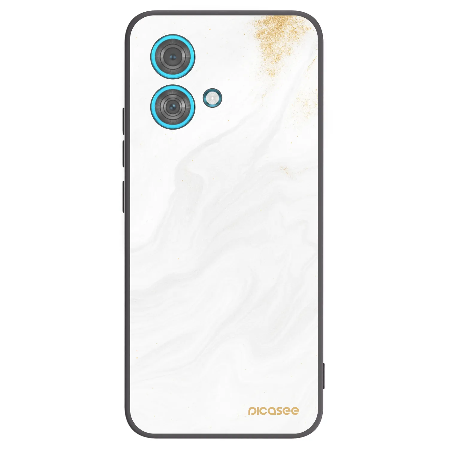 Picasee silikonový černý obal pro Motorola Edge 40 Neo - Bílá