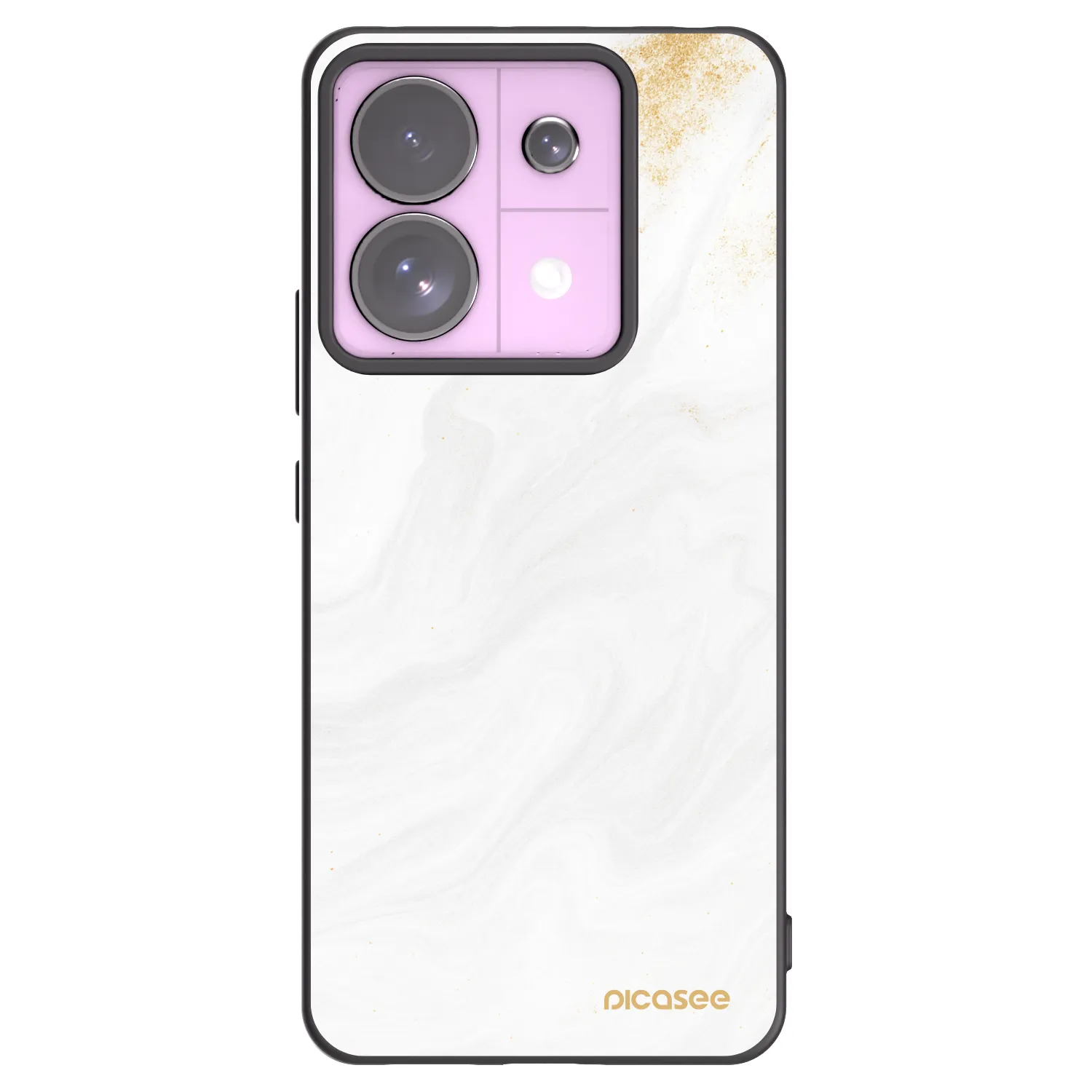 Picasee silikonový černý obal pro Xiaomi Redmi Note 13 Pro 5G - Bílá